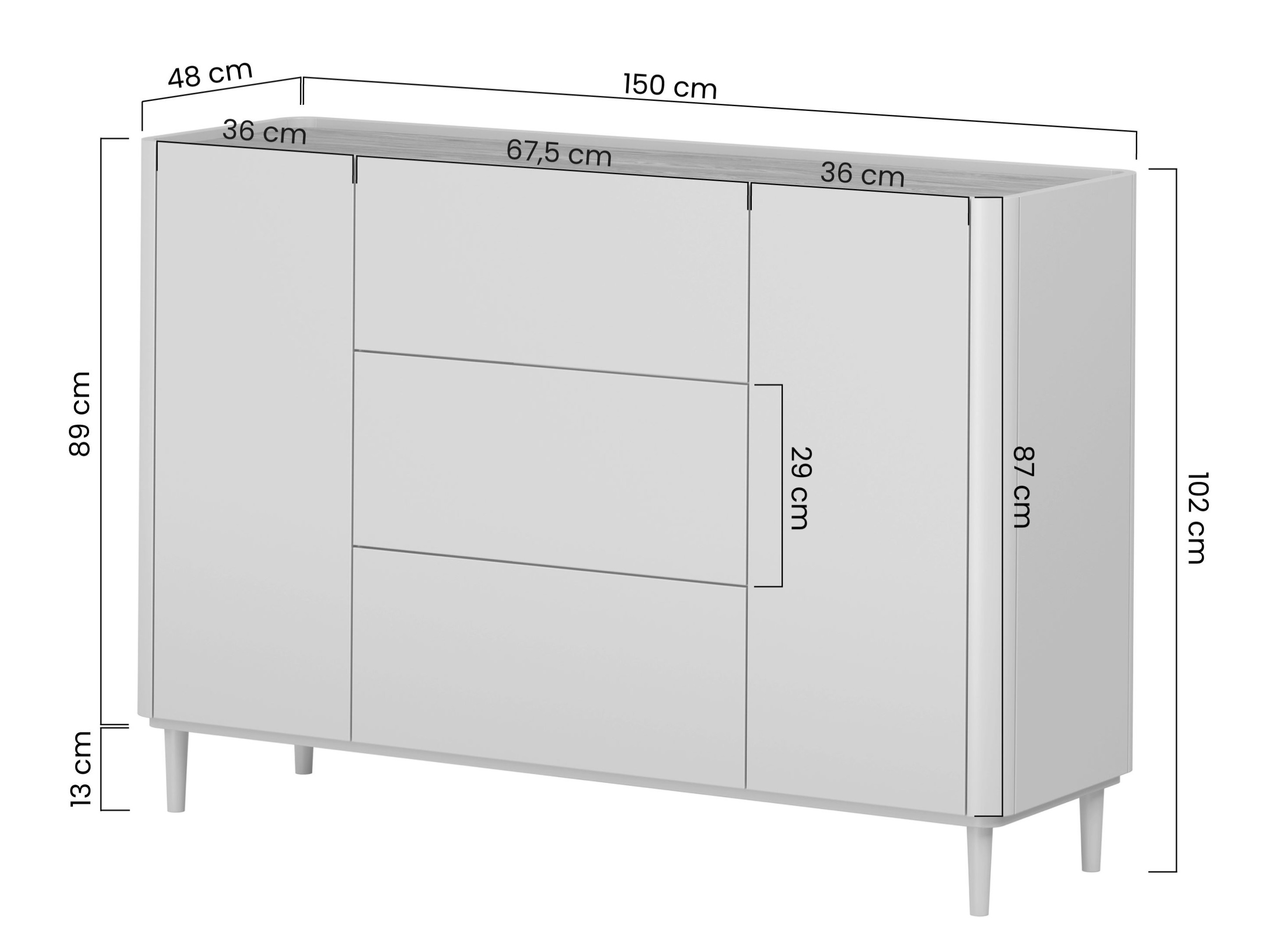 Lipasto Elbmira 104 (Pölyinen vihreä + Tammi)