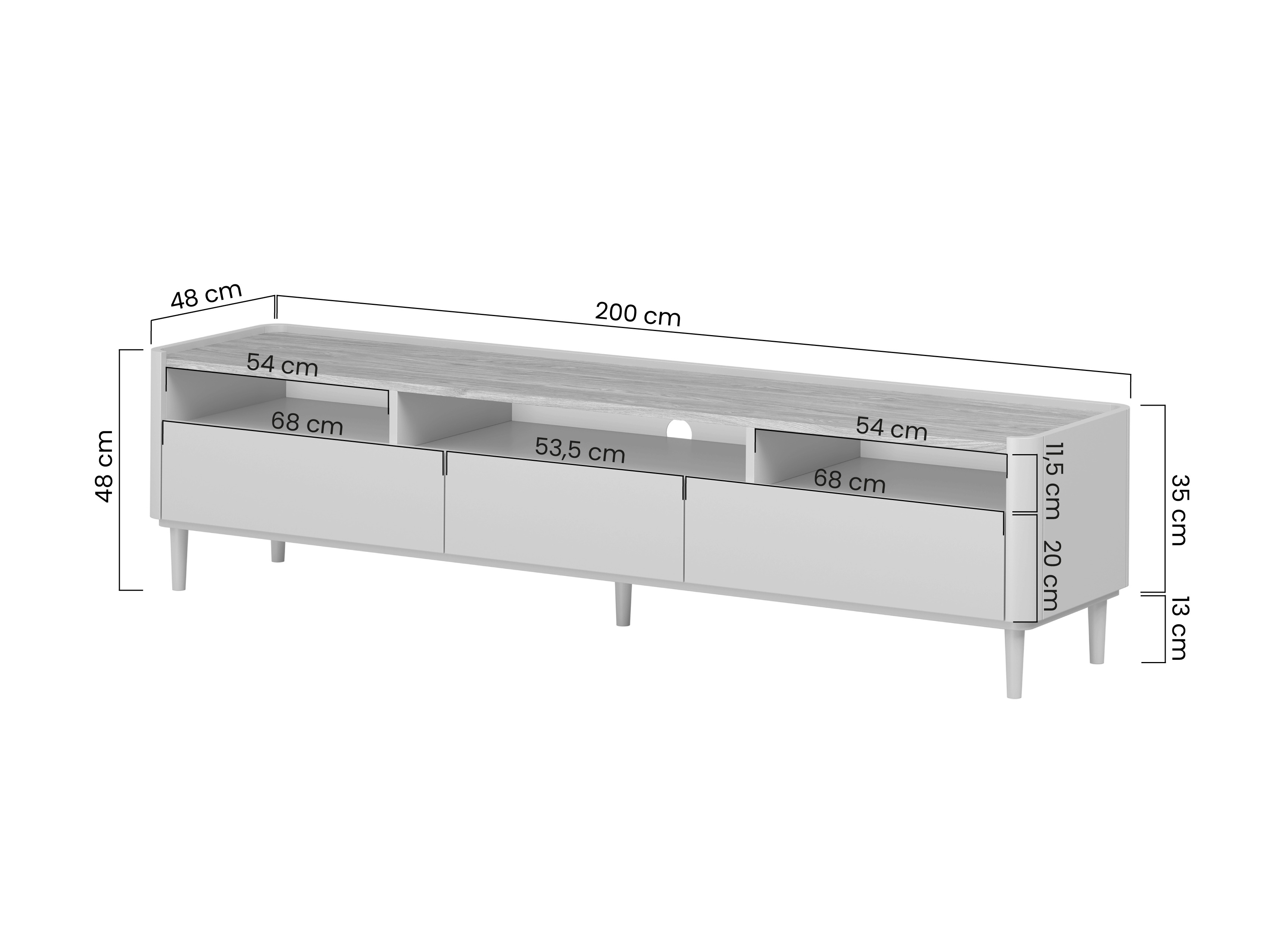 Olohuonesetti Elbmira 109 (Pölyinen vihreä + Tammi)