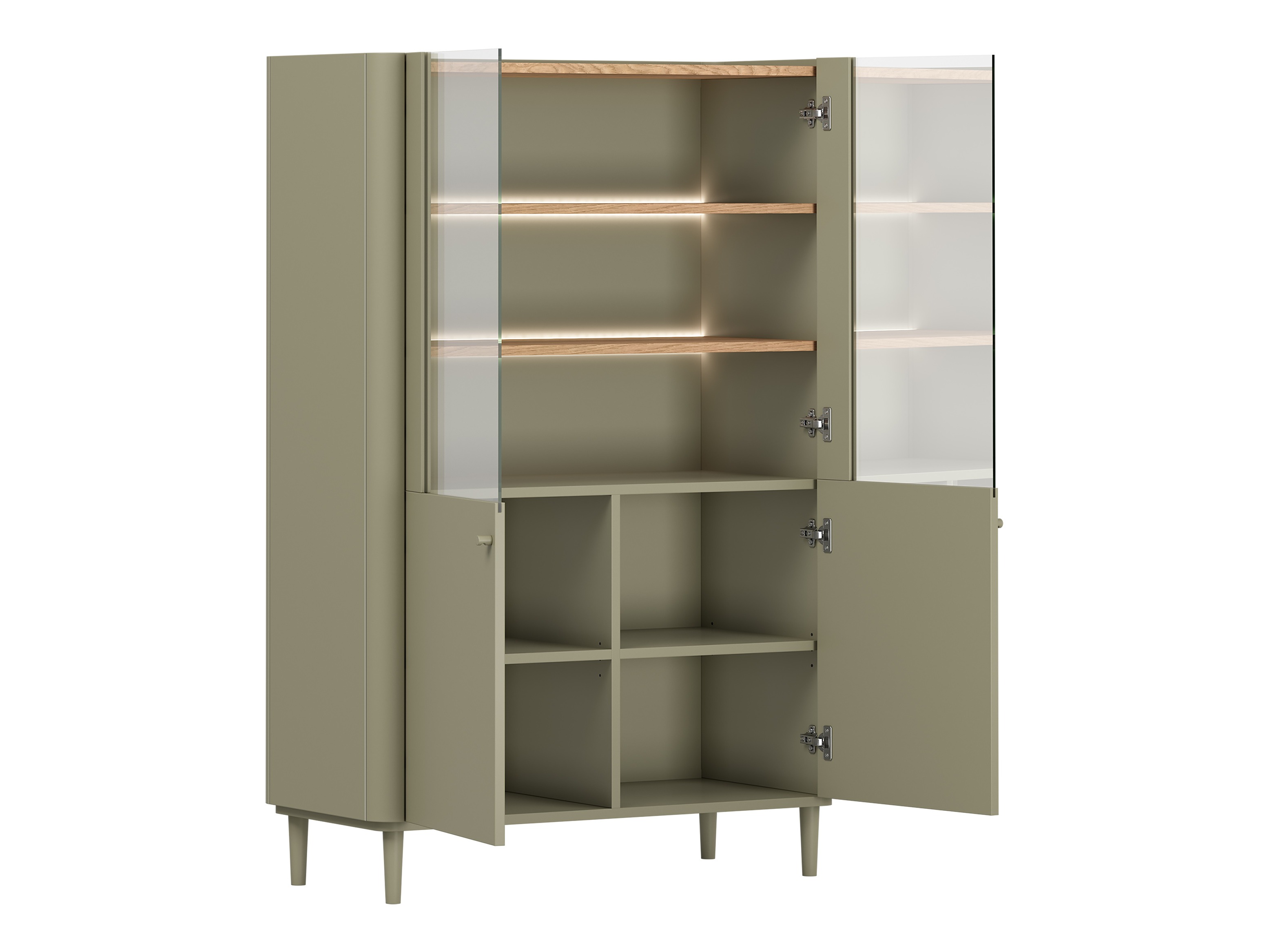 Olohuonesetti Elbmira 110 (Pölyinen vihreä + Tammi)