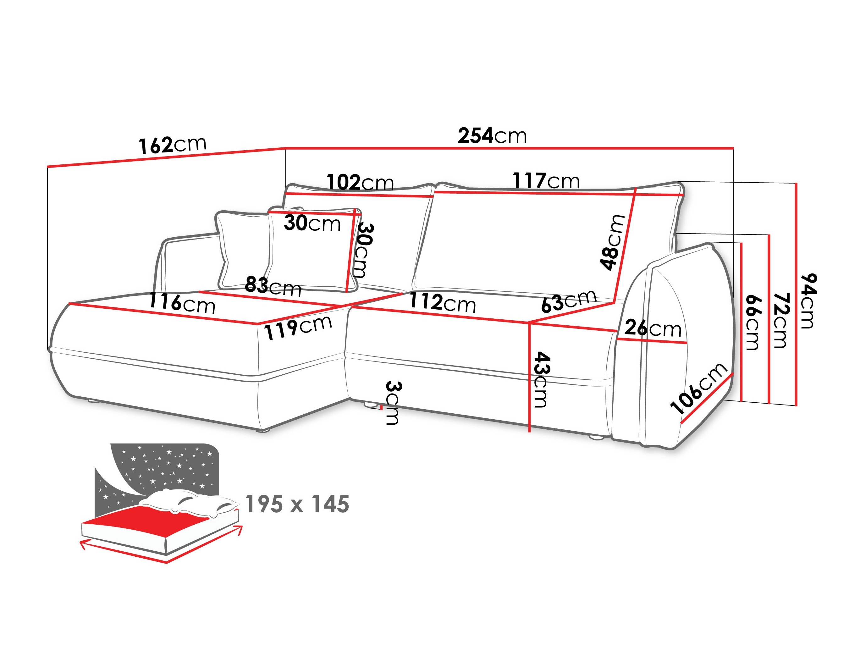 Kulmasohva Kingman 101 (Lima 16)