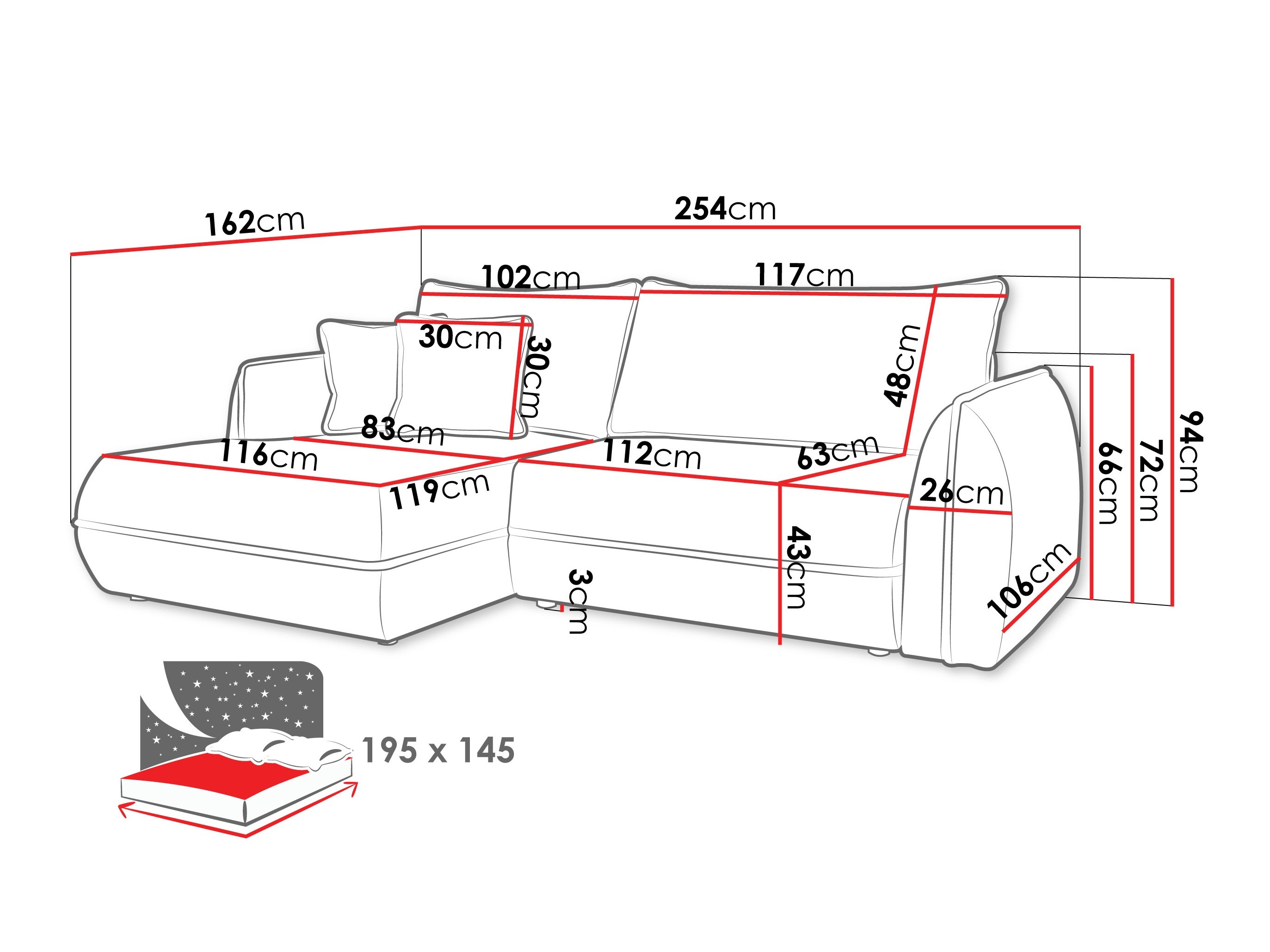 Kulmasohva Kingman 101 (Lima 16)
