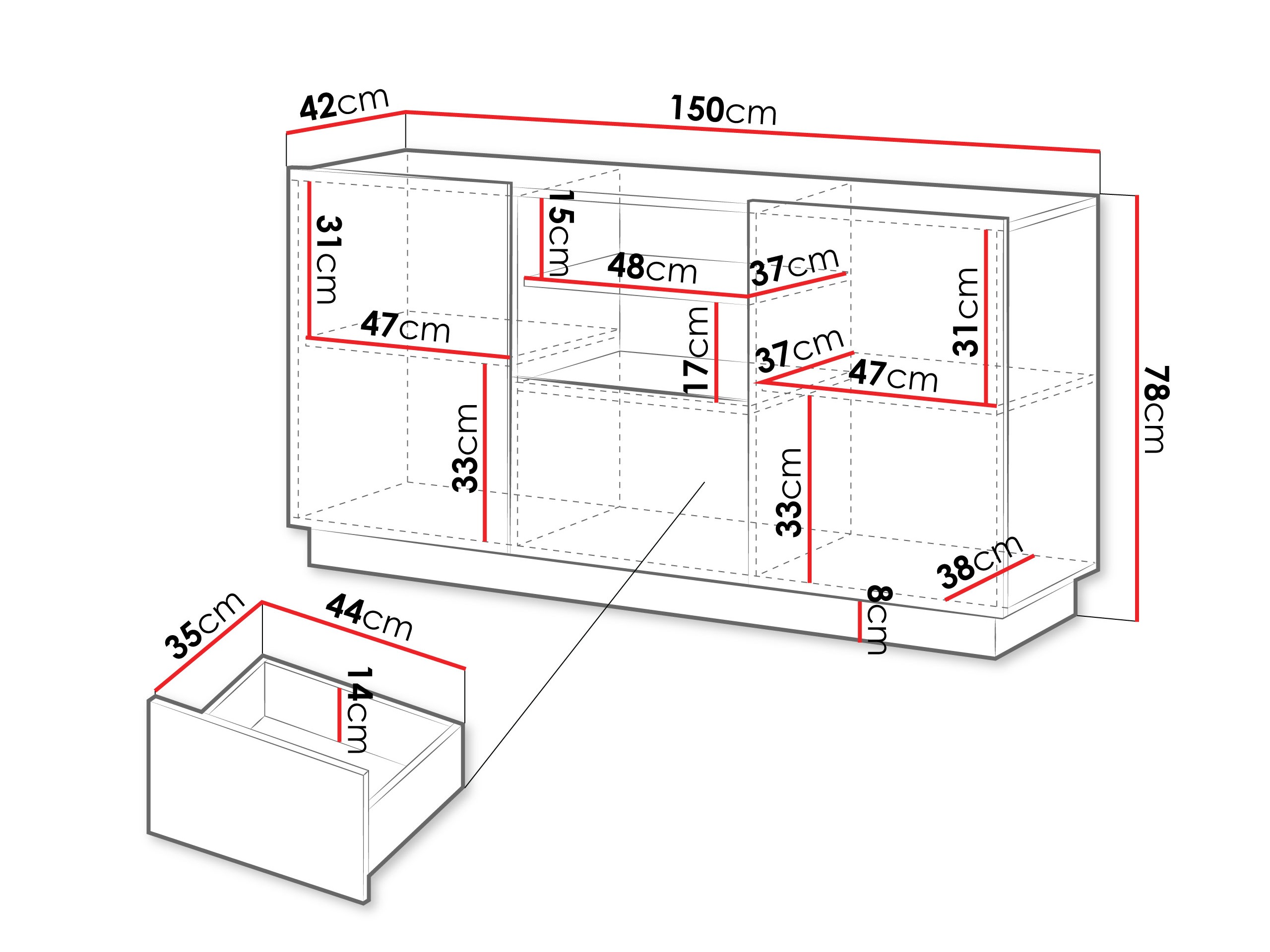 Lipasto Lingua (Valkoinen)