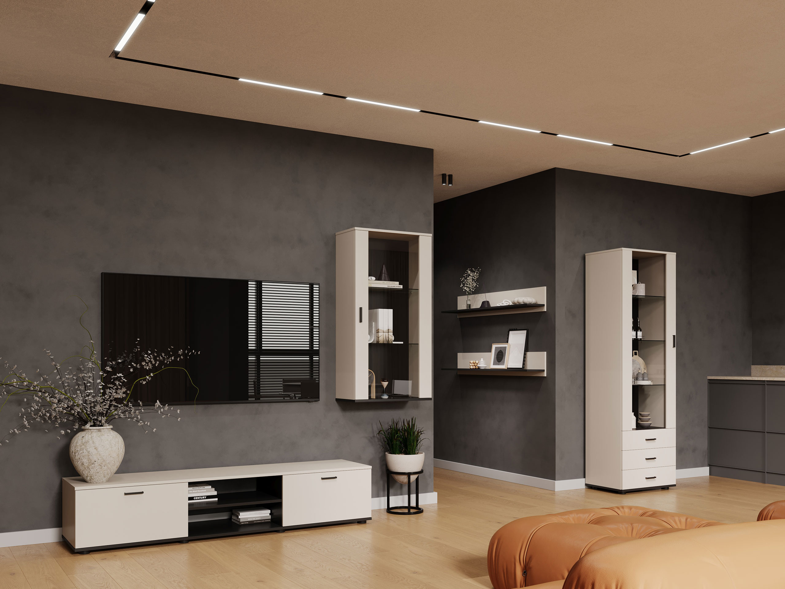 Olohuonesetti Tornola 114 (Kashmir + Musta)