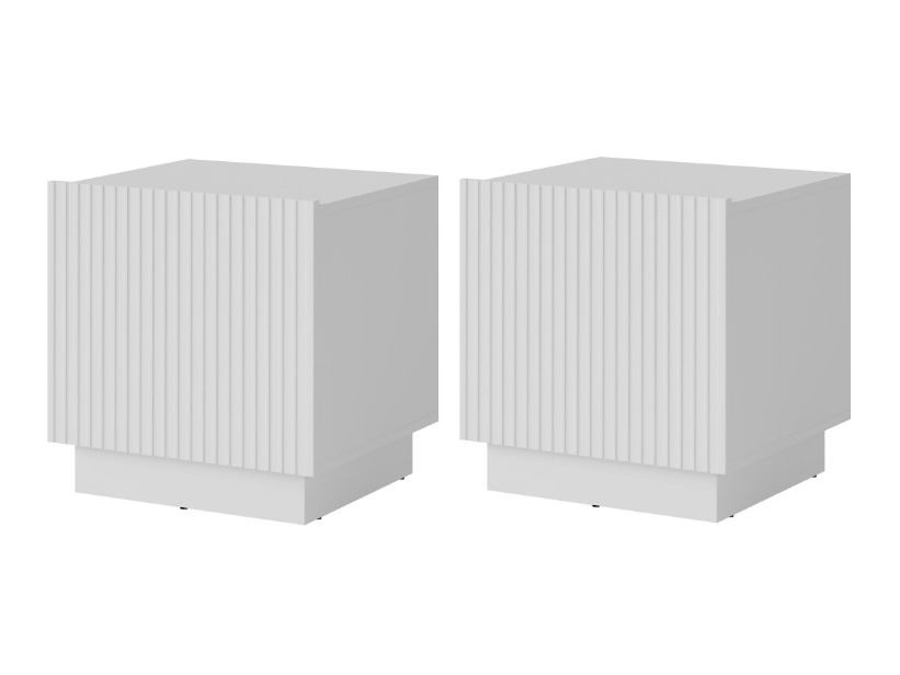 Yöpöytäsetti Lusonu 105 (Valkoinen)