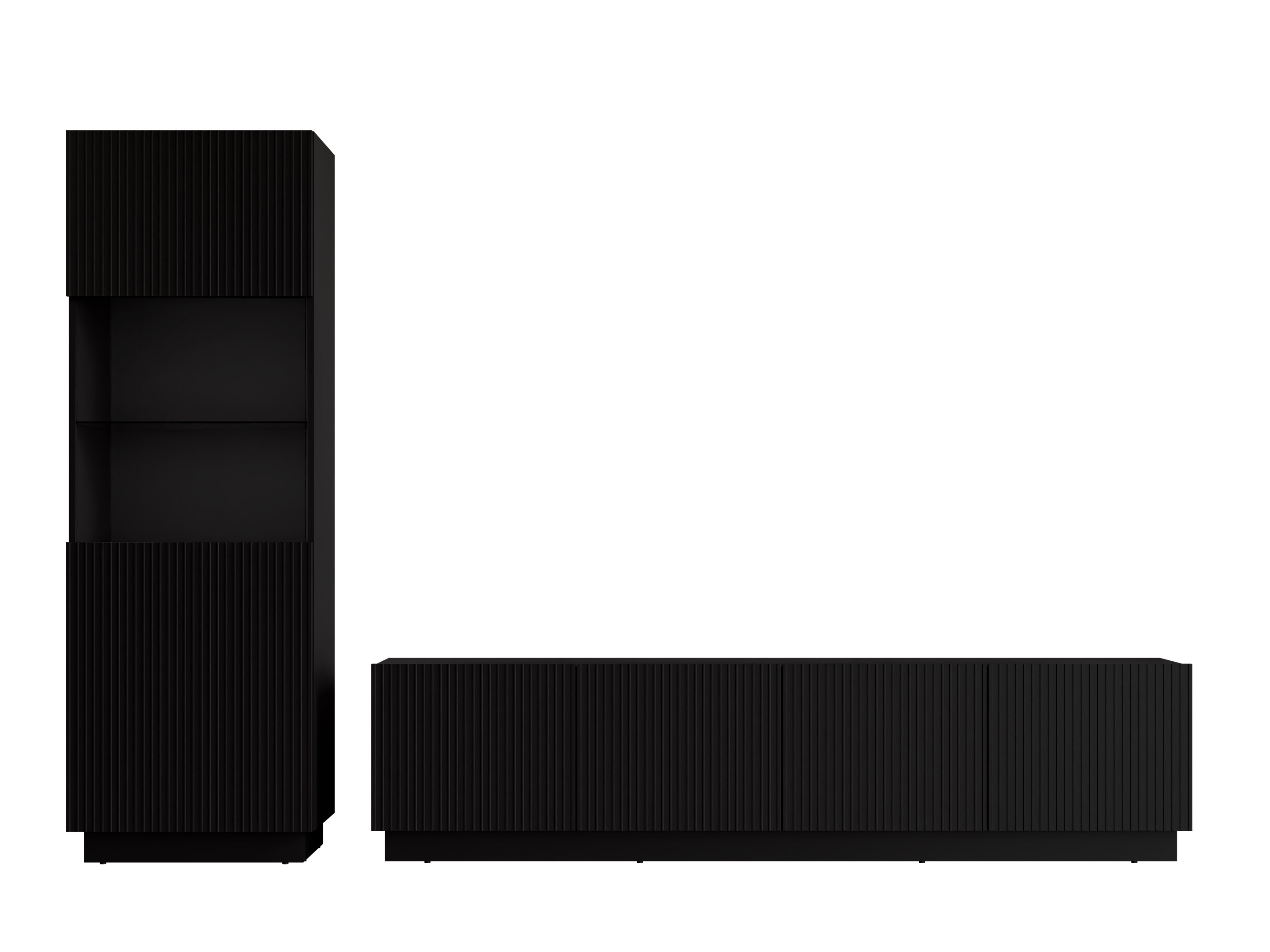 Olohuonesetti Lusonu 107 (Musta)