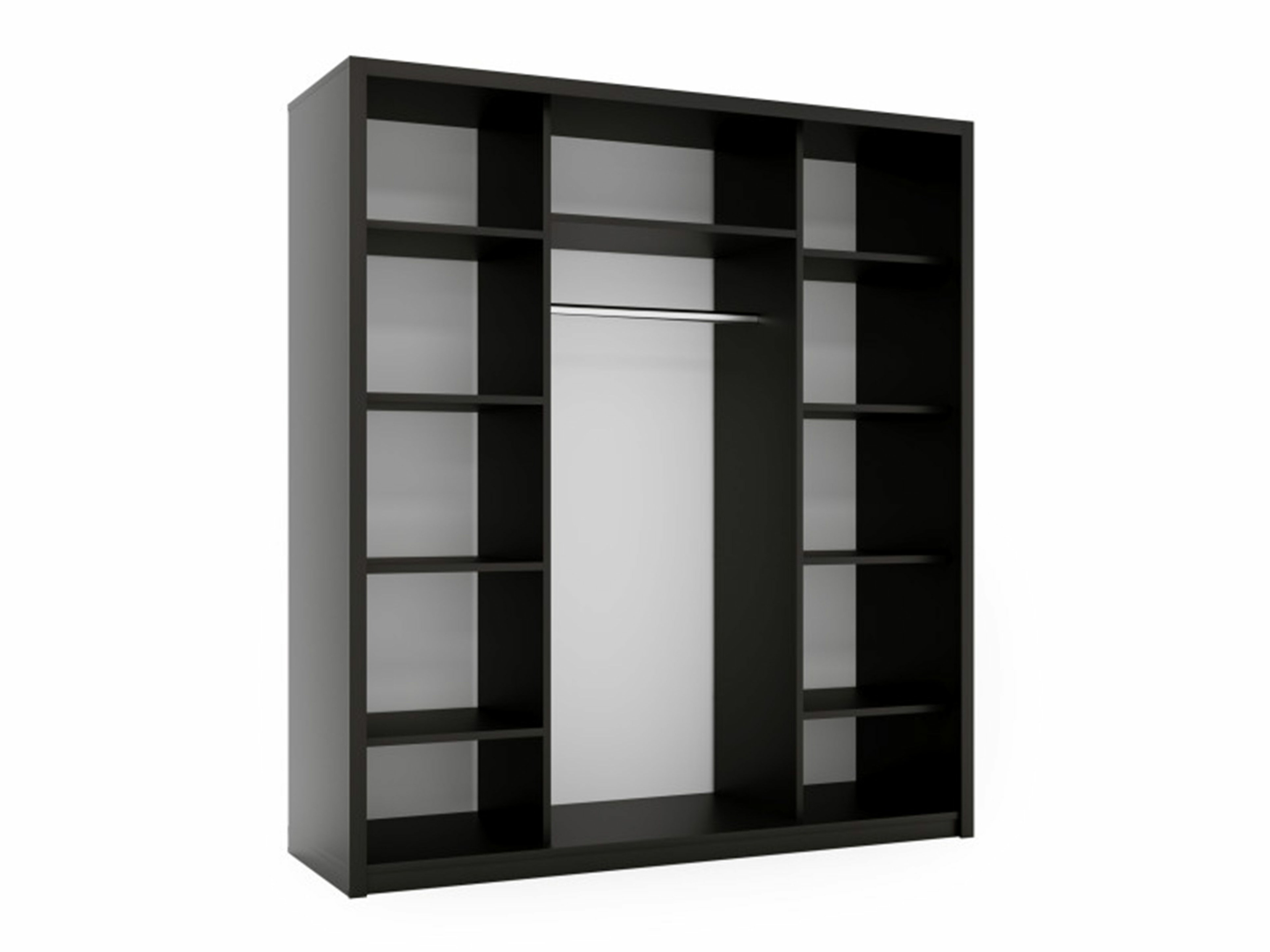 Vaatekaappi Murrieta 193 (Musta + Ruskea)