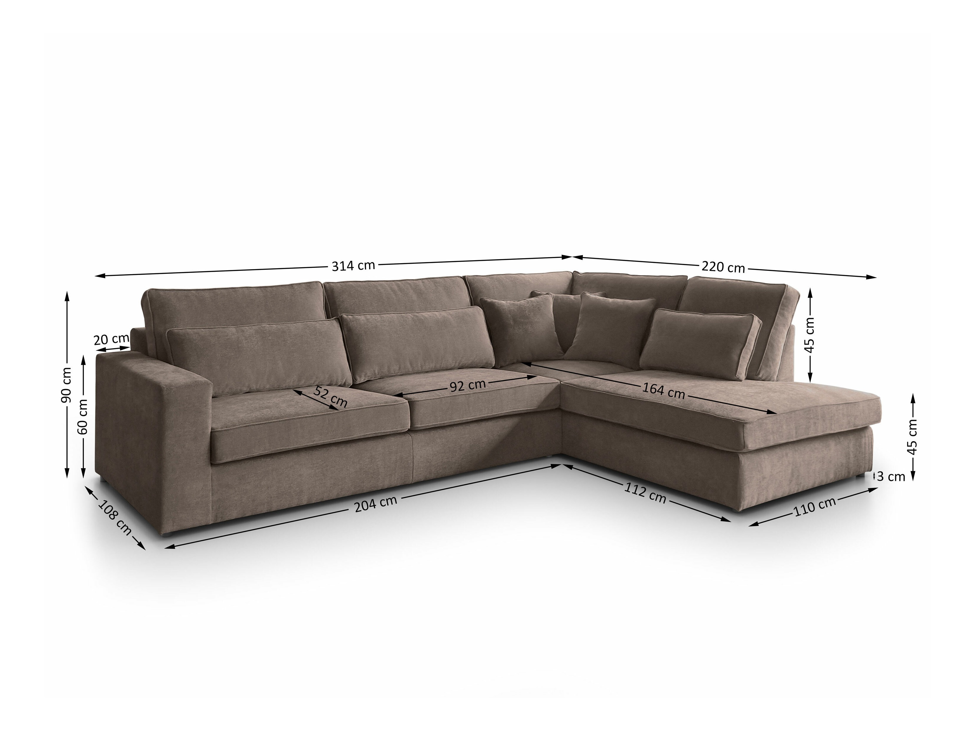 Kulmasohva Margate 122 (Sereno 684)