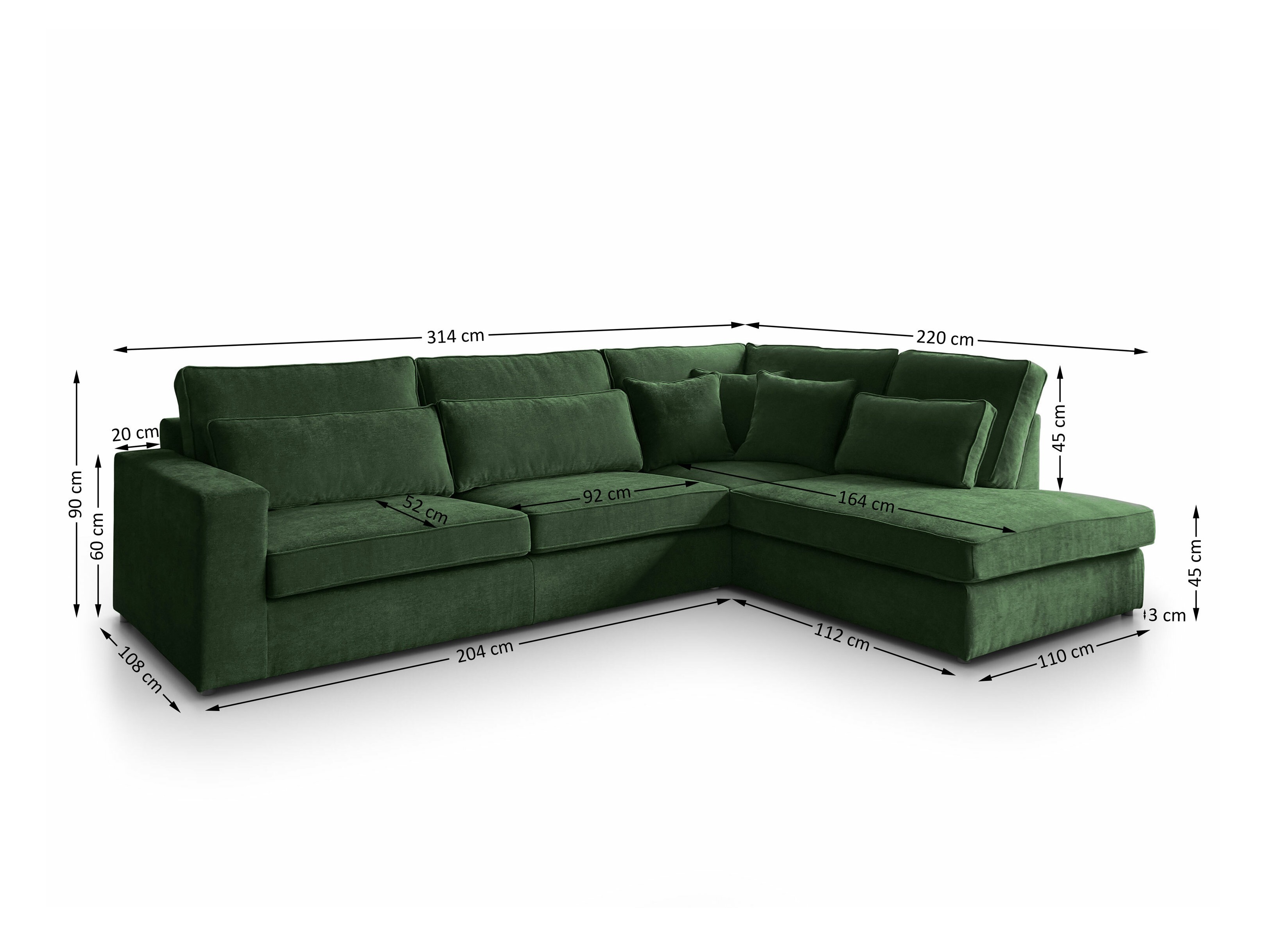 Kulmasohva Margate 122 (Sereno 690)