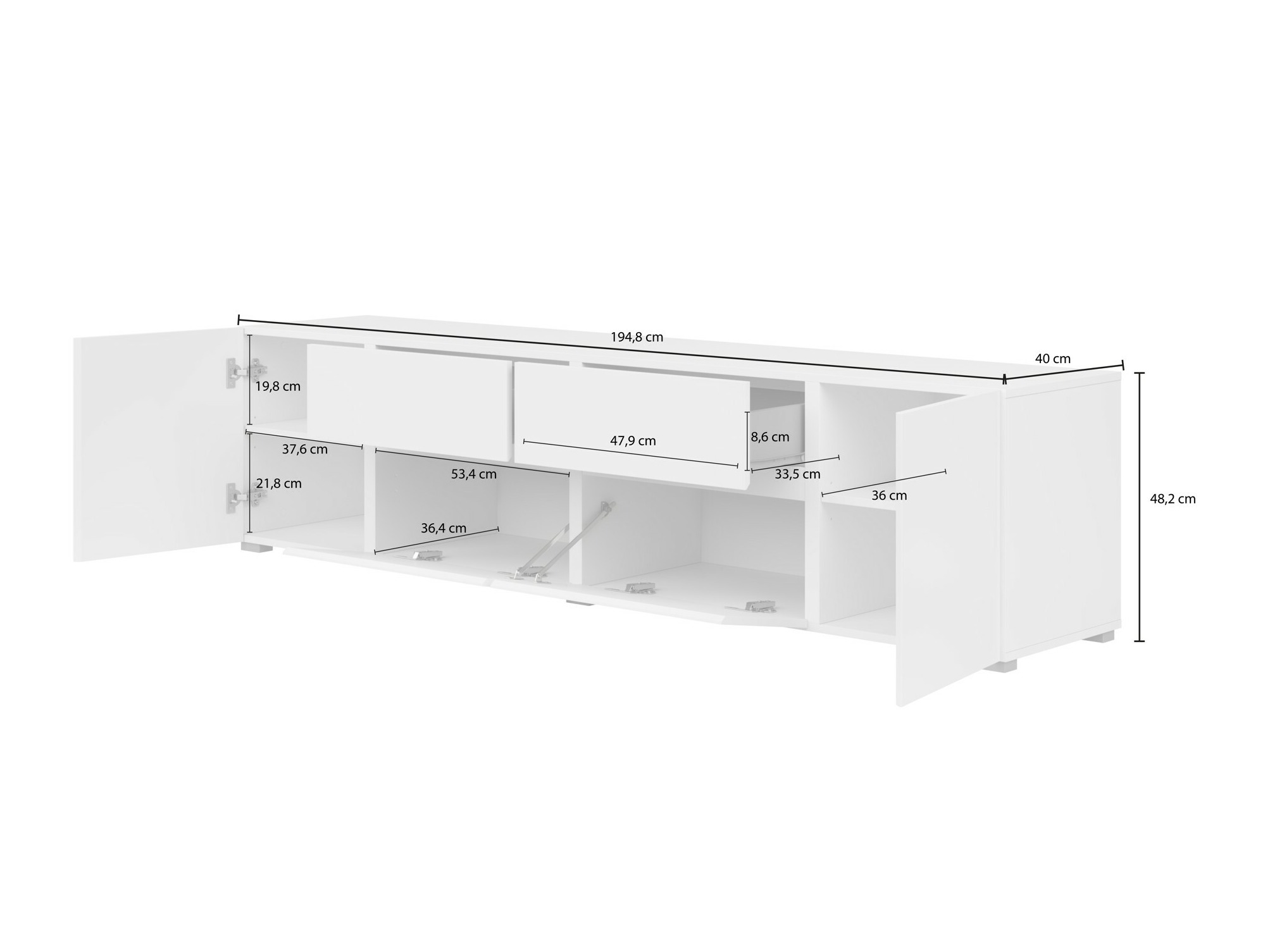 TV-taso Elbleve 100 (Musta)