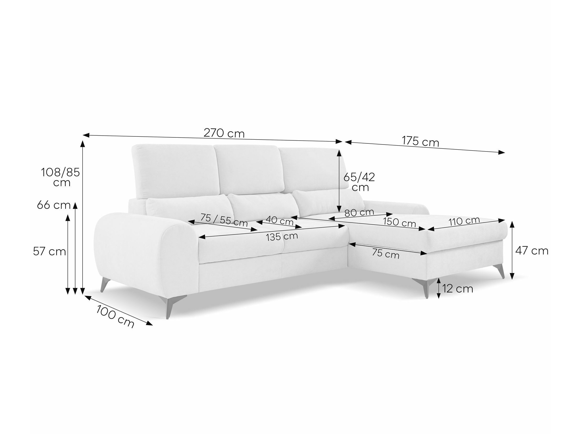 Kulmasohva Margate 125 (Sereno 681)