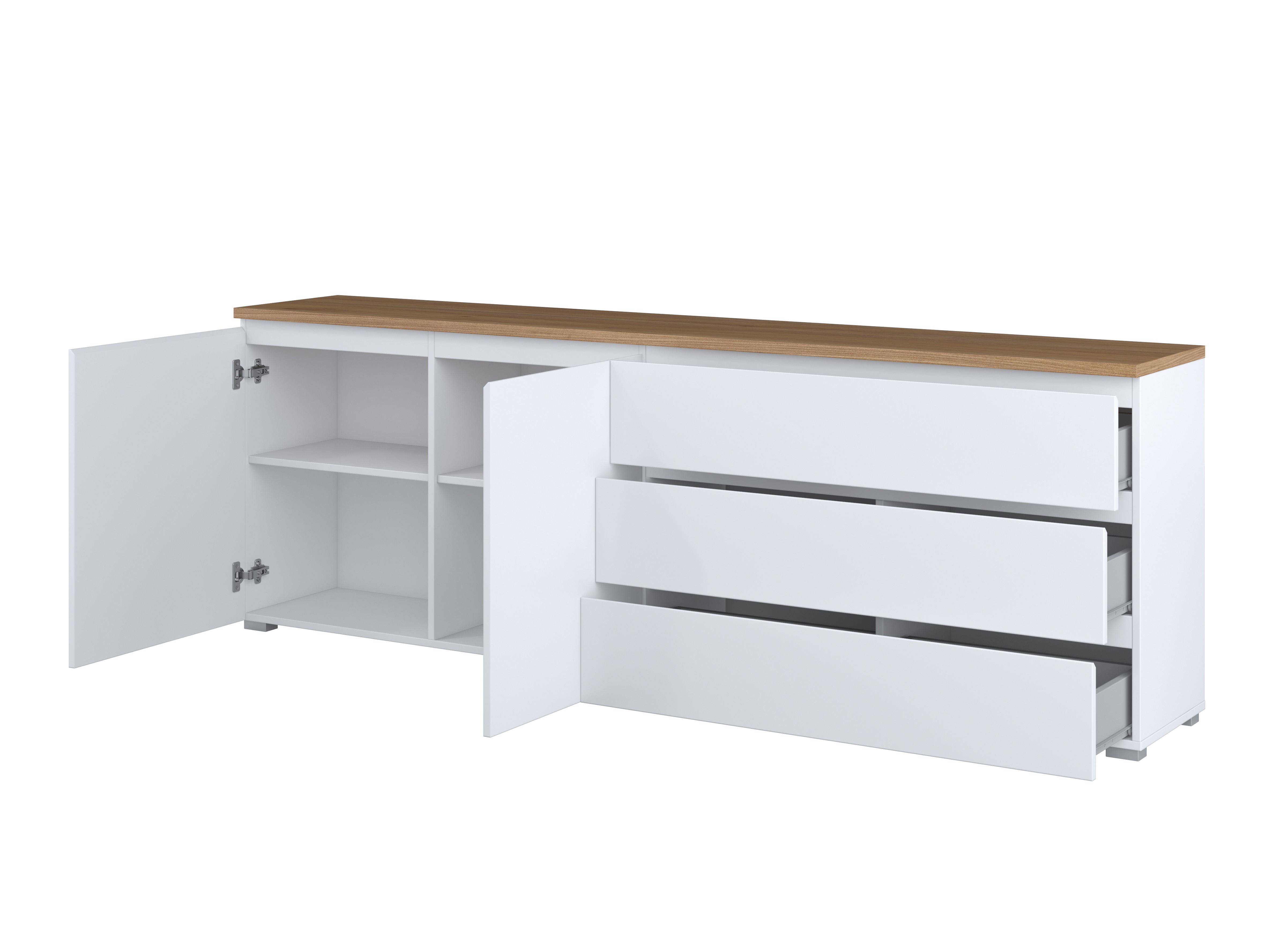 Lipasto Baletu 107 (Valkoinen + Tammi)