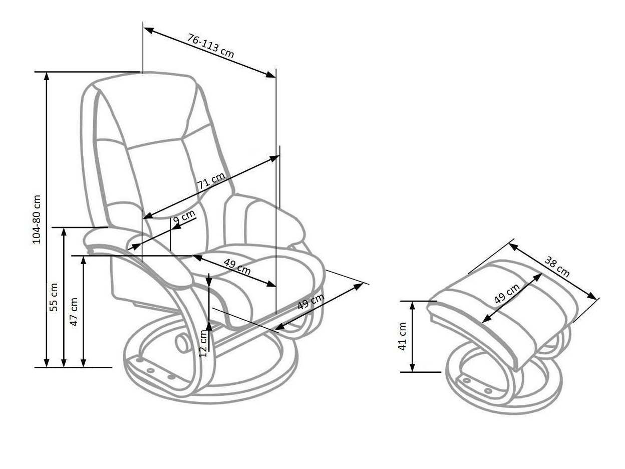 Nojatuoli Houston 573 (Musta)