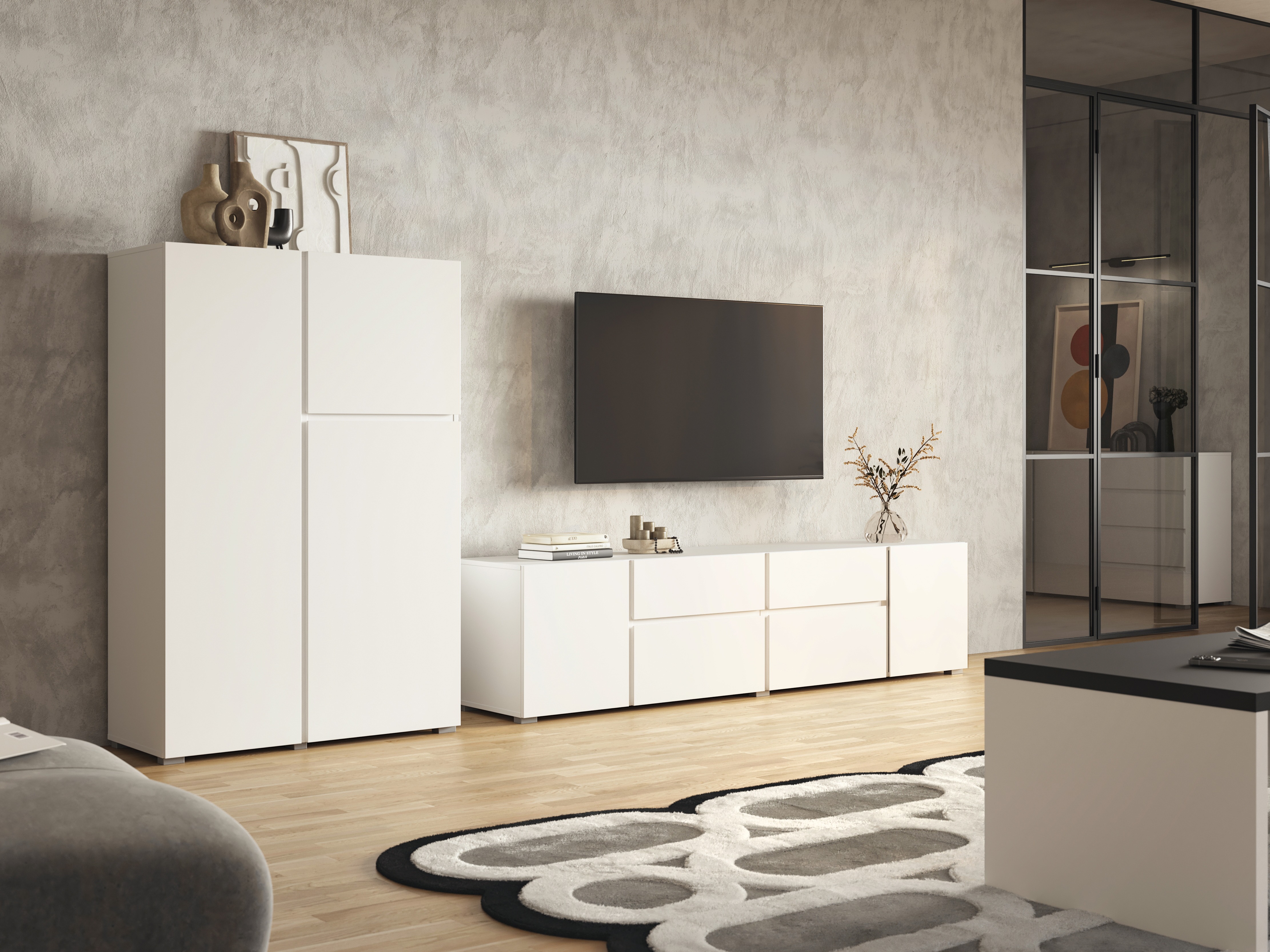 Olohuonesetti Elbleve 104 (Valkoinen)