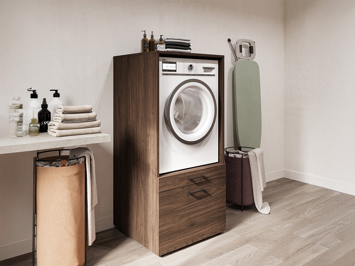 Kylpyhuonehylly Novdele 102 (Pähkinä)