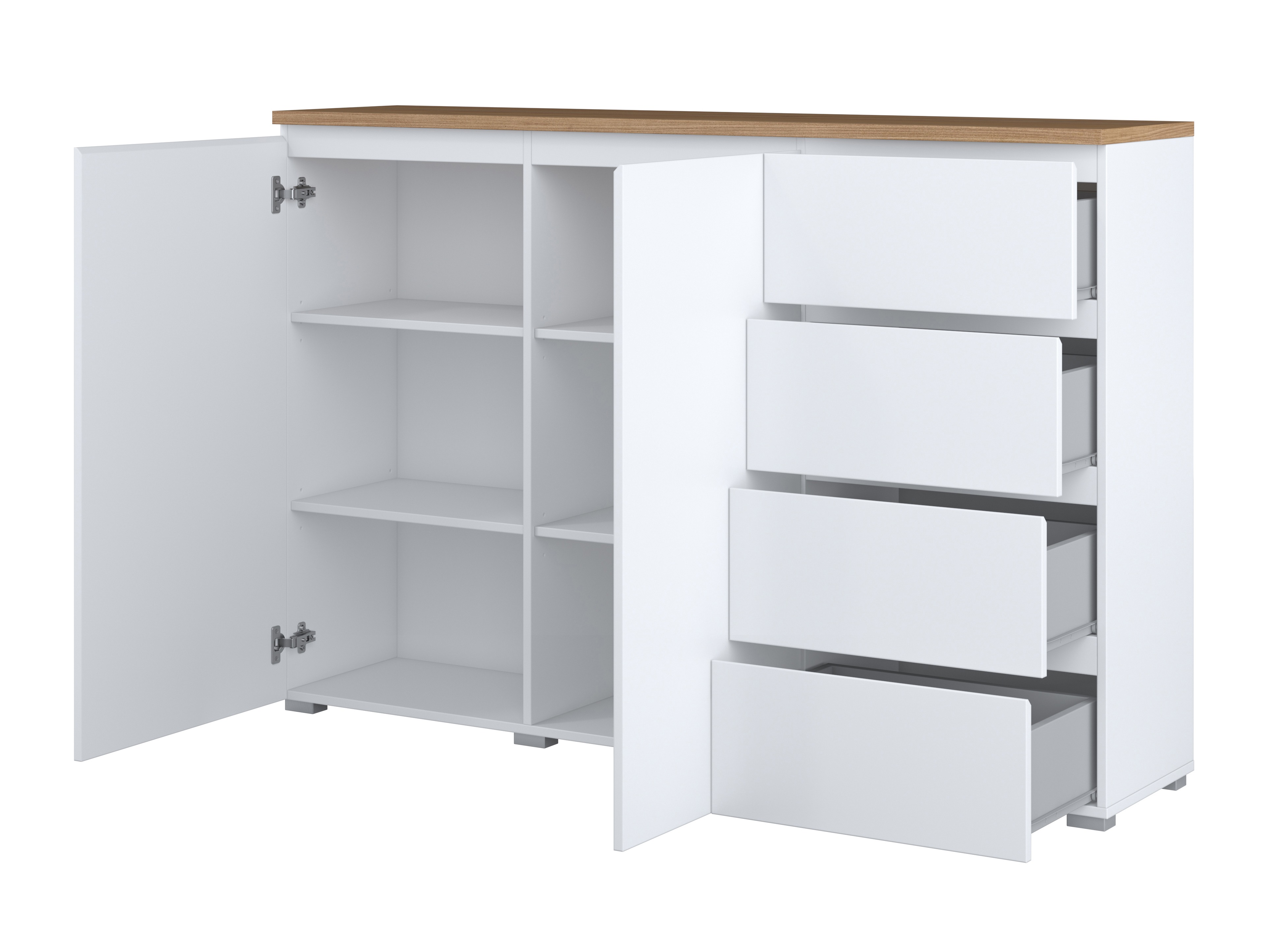 Lipasto Baletu 109 (Valkoinen + Tammi)