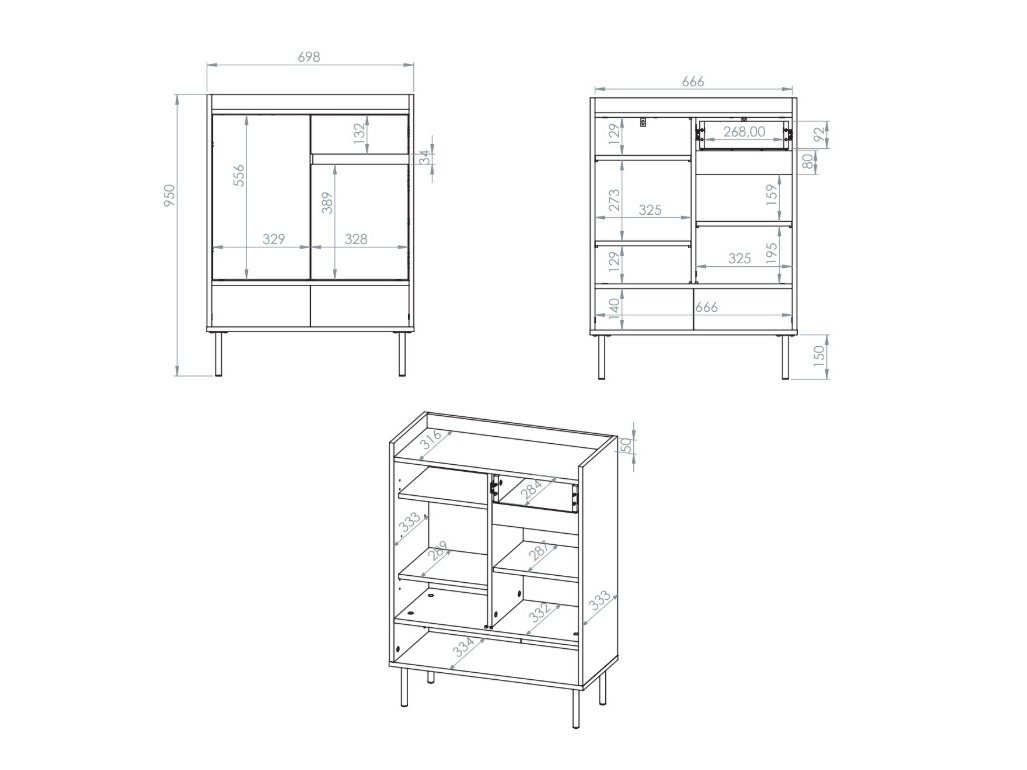 Kenkähylly Tivorlo 105