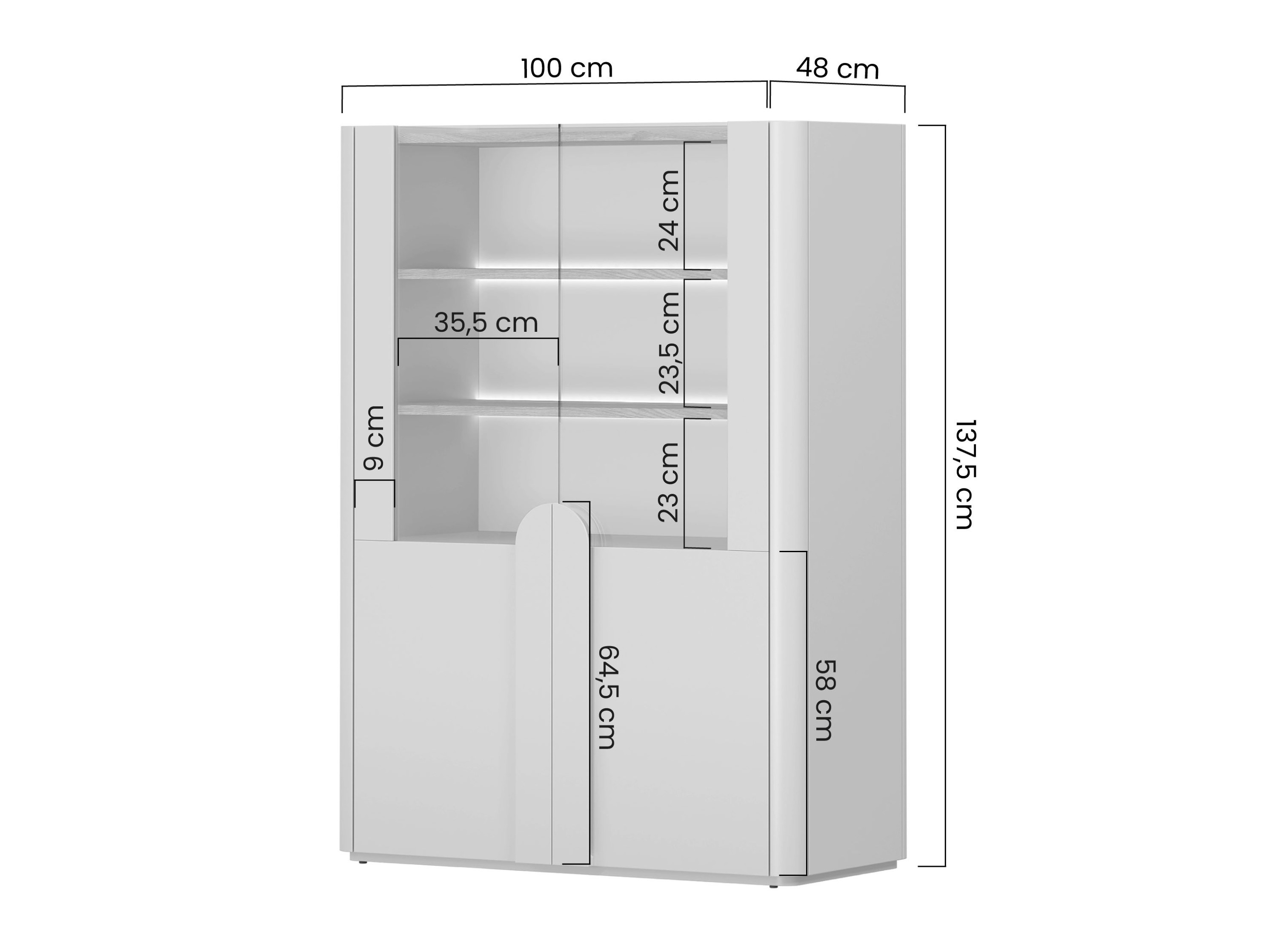 Hylly Camavio 101 (Kashmir + Vaalea tammi)