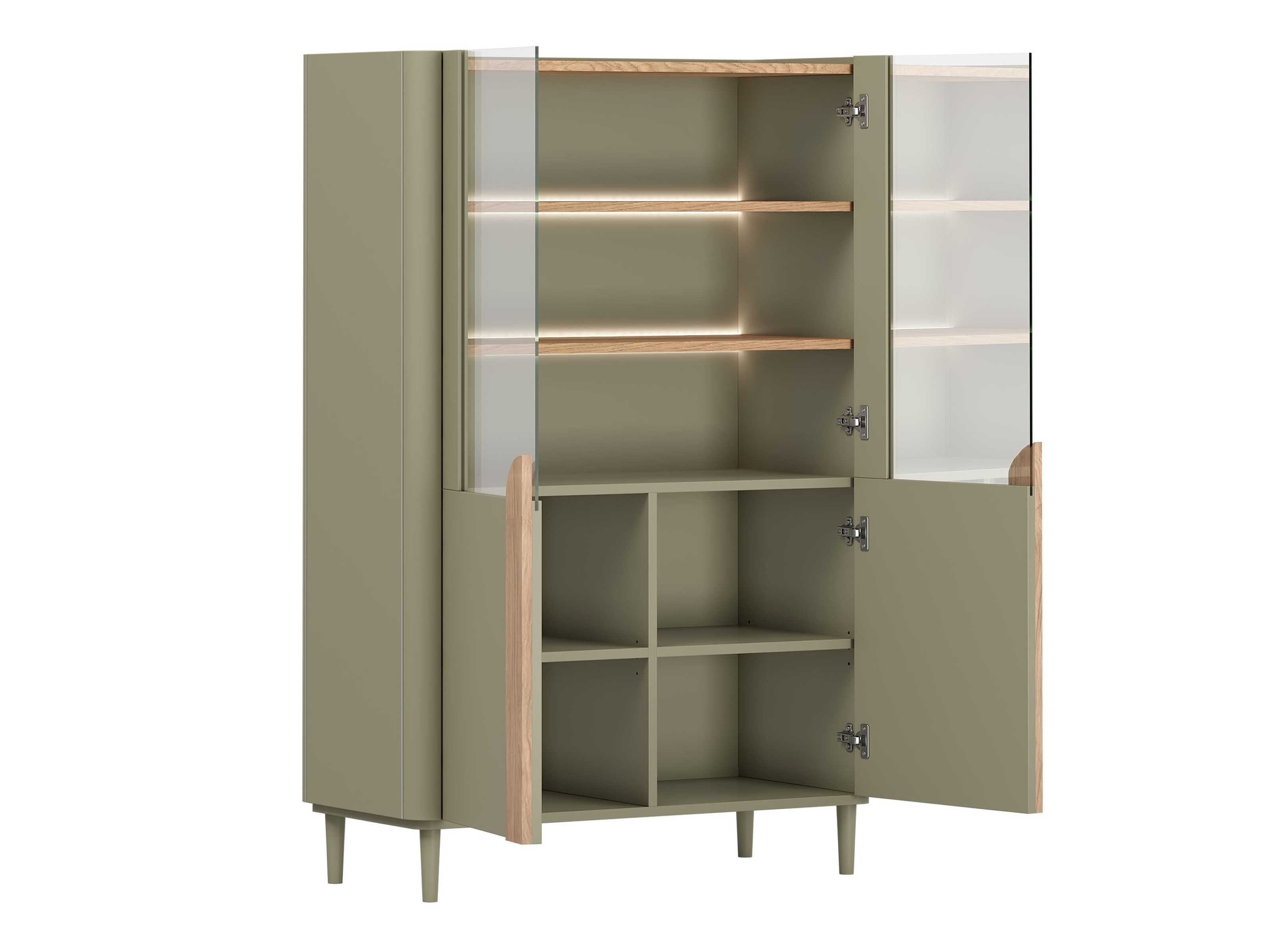 Olohuonesetti Camavio 108 (Pölyinen vihreä + Tammi)