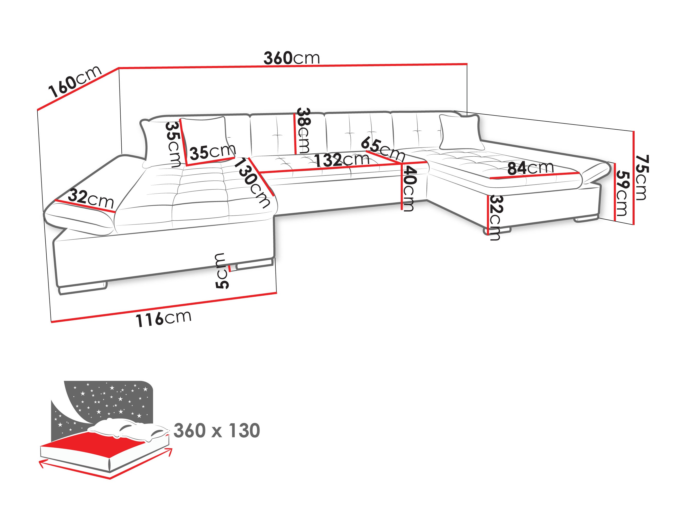 Kulmasohva Comfivo 240 (Piaei 17)