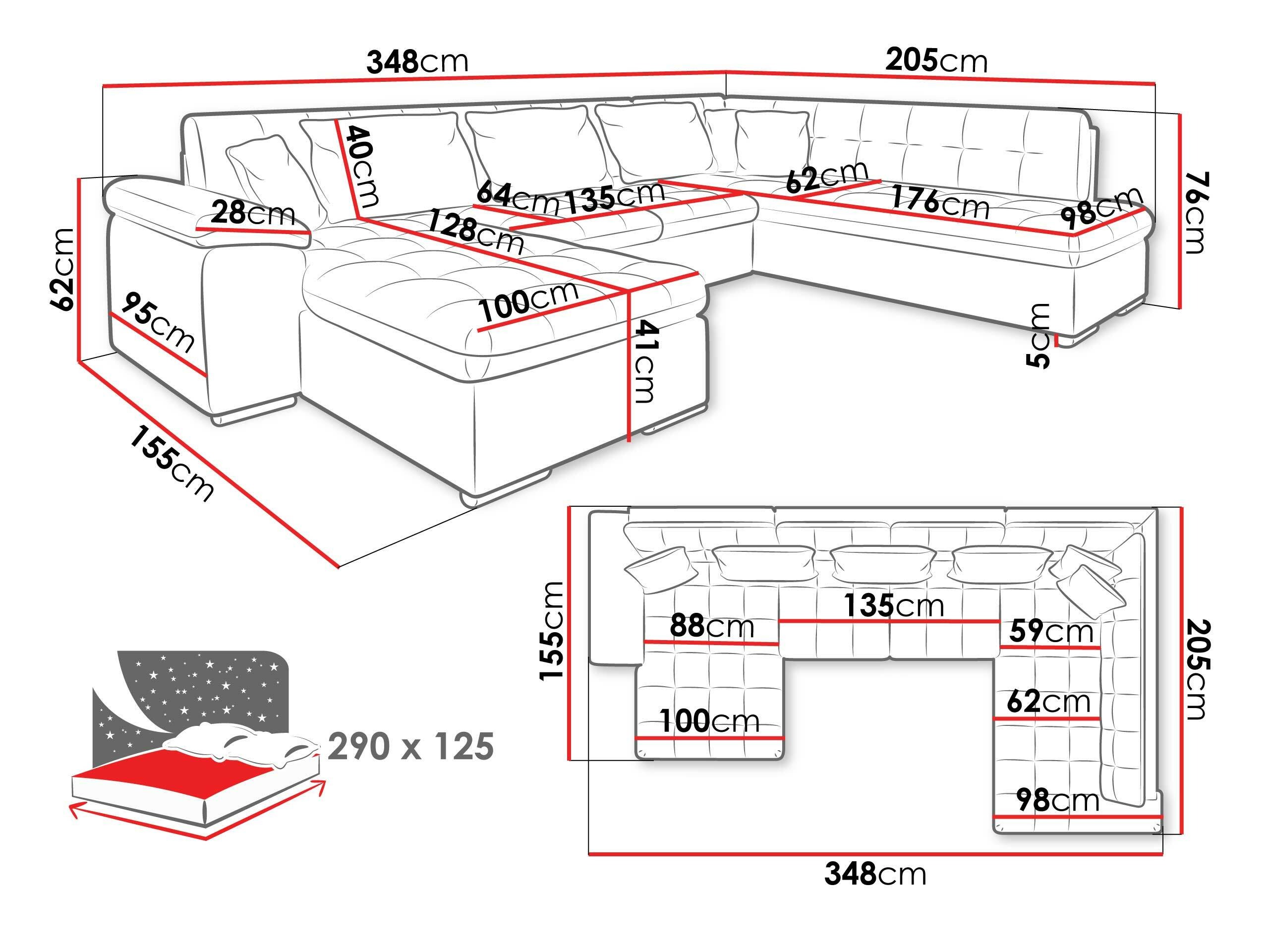 Kulmasohva Comfivo Gemma IV (Lux 06 + Lux 06 + Lux 05)