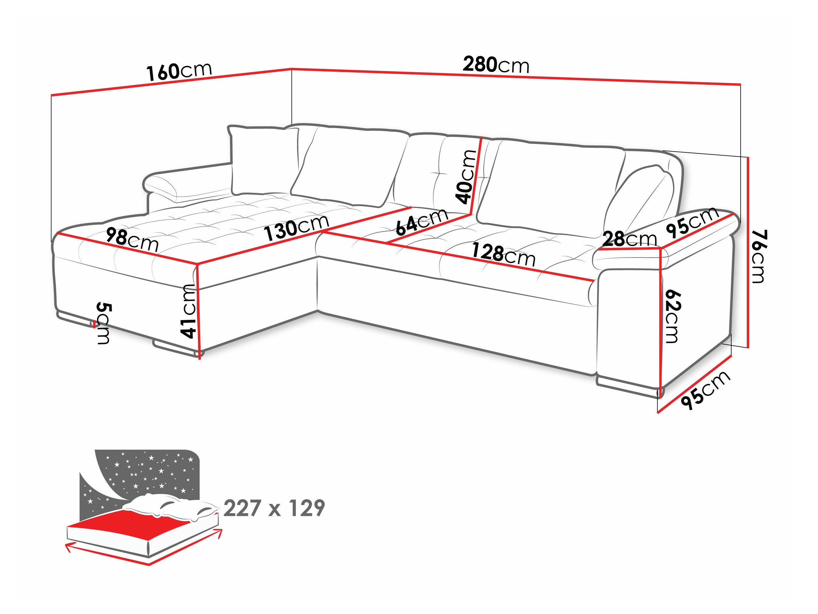 Kulmasohva Comfivo Mica I (Lux 06 + Lux 05)