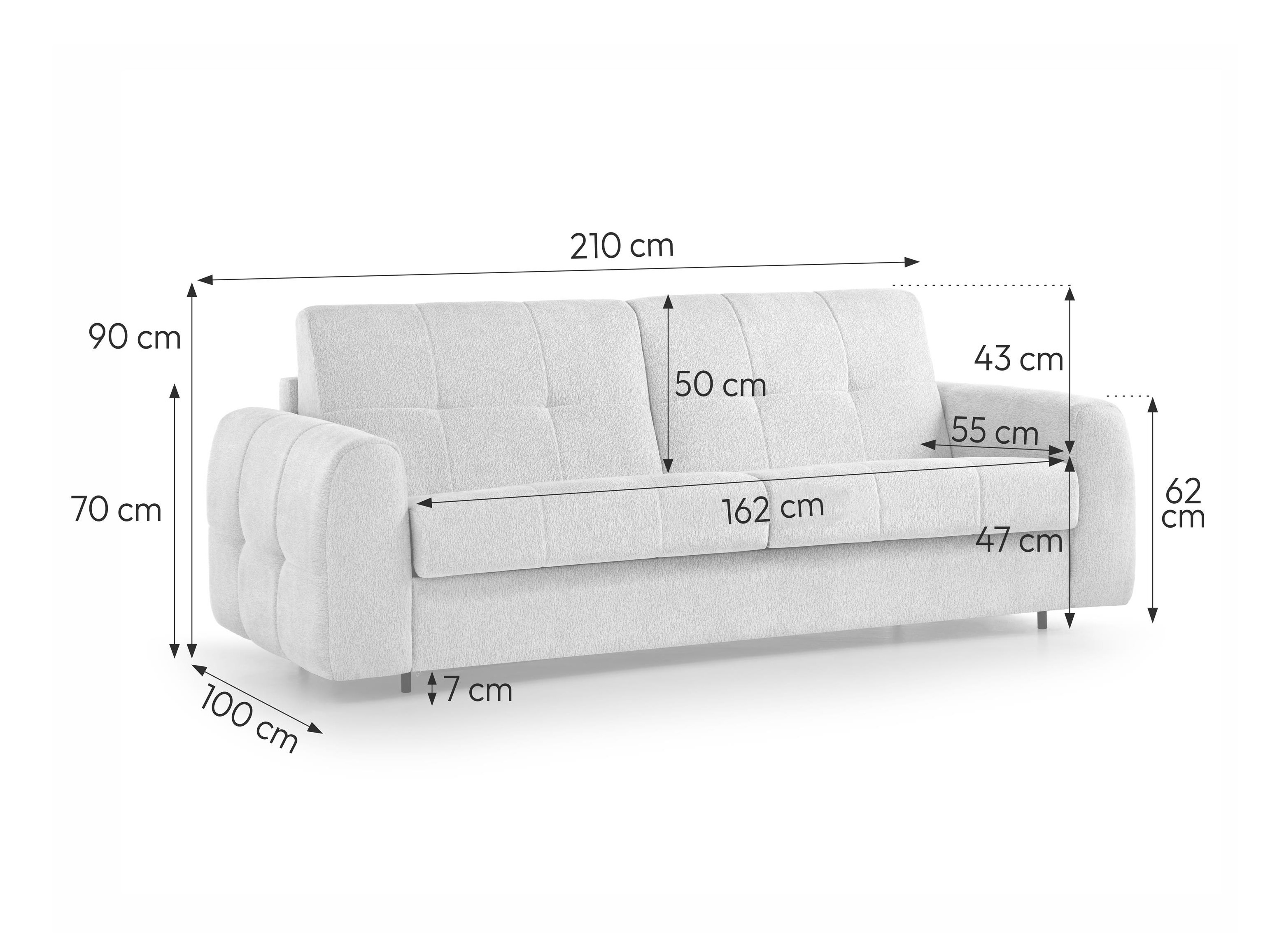 Vuodesohva Margate 126 (Misterio 90)