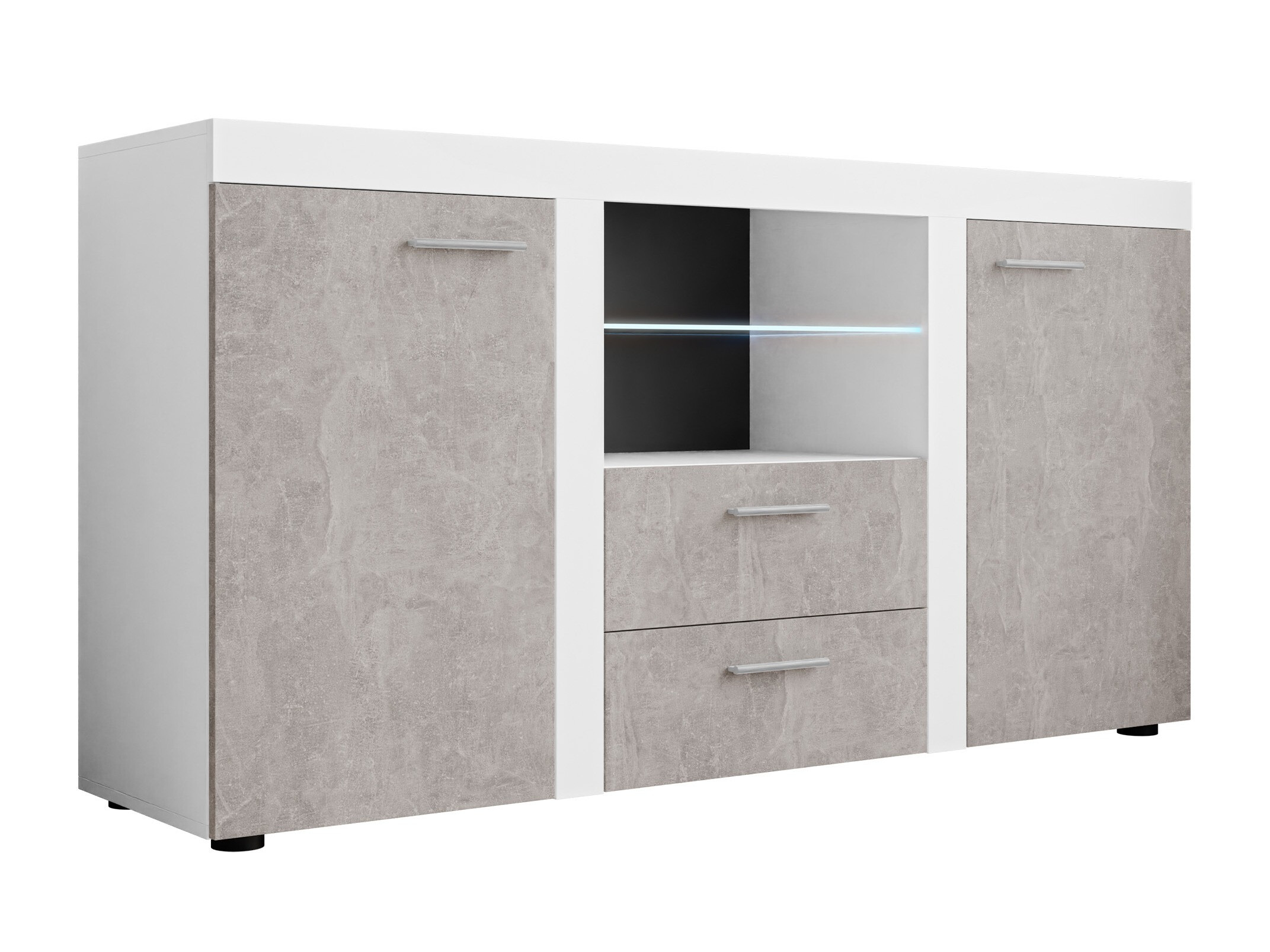 Lipasto Tucson 104 (Valkoinen + Betoni)