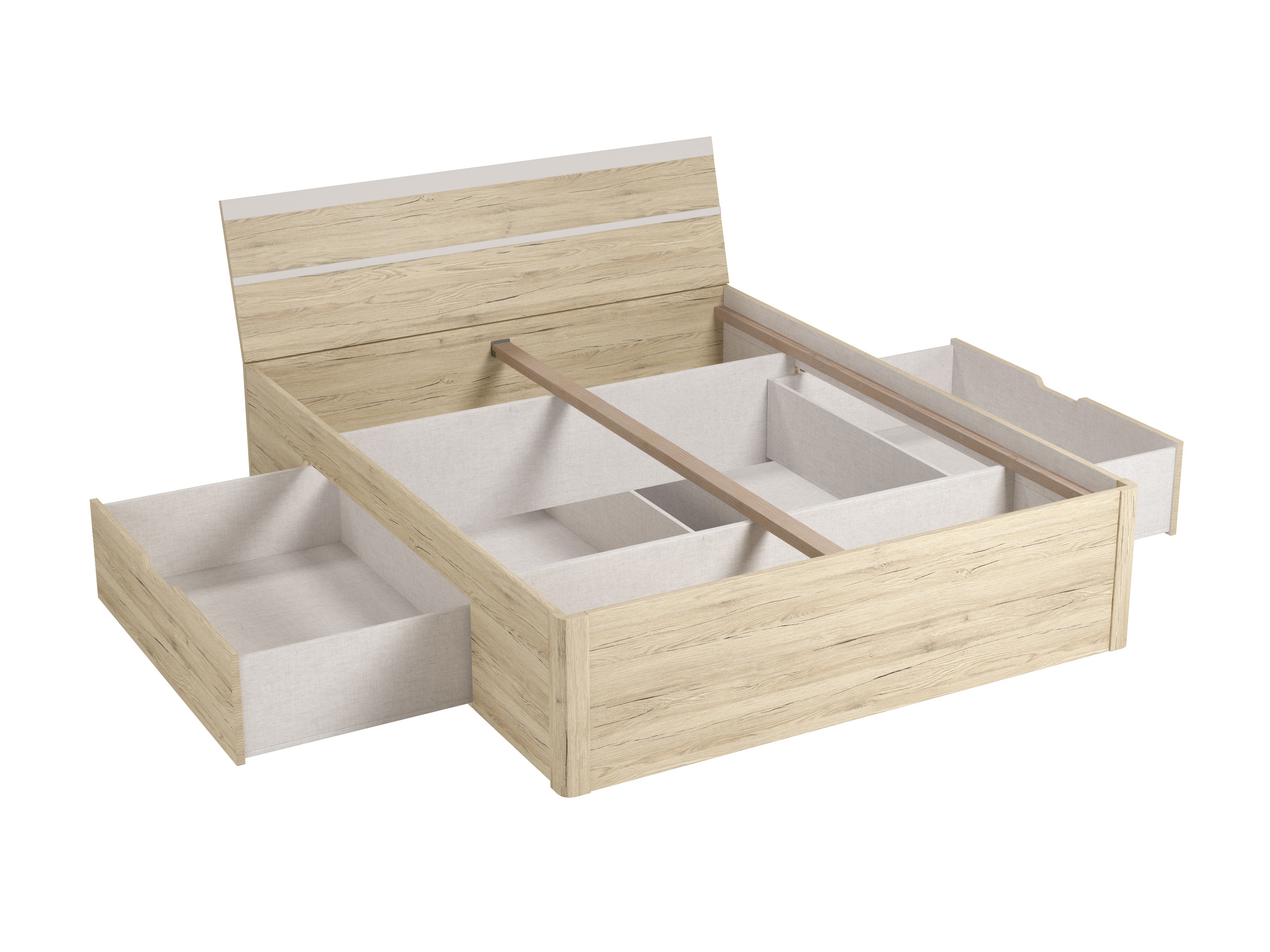 Sänky Melvele 112 (San Remon -tammi + Valkoinen)