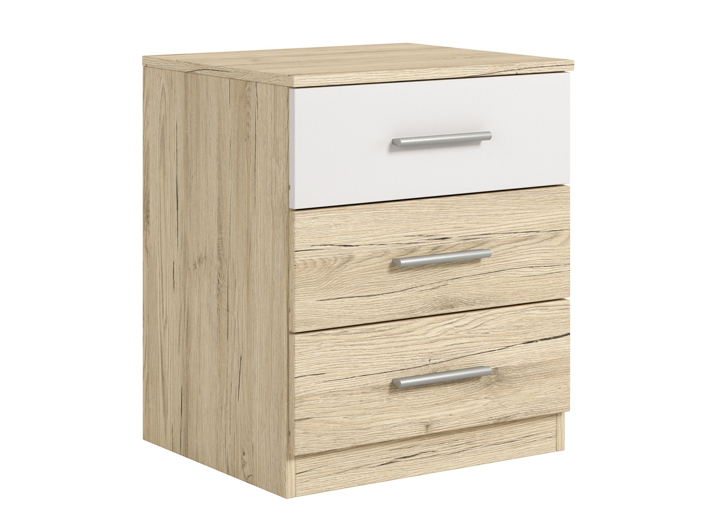 Yöpöytä Melvele 100 (San Remon -tammi + Valkoinen)