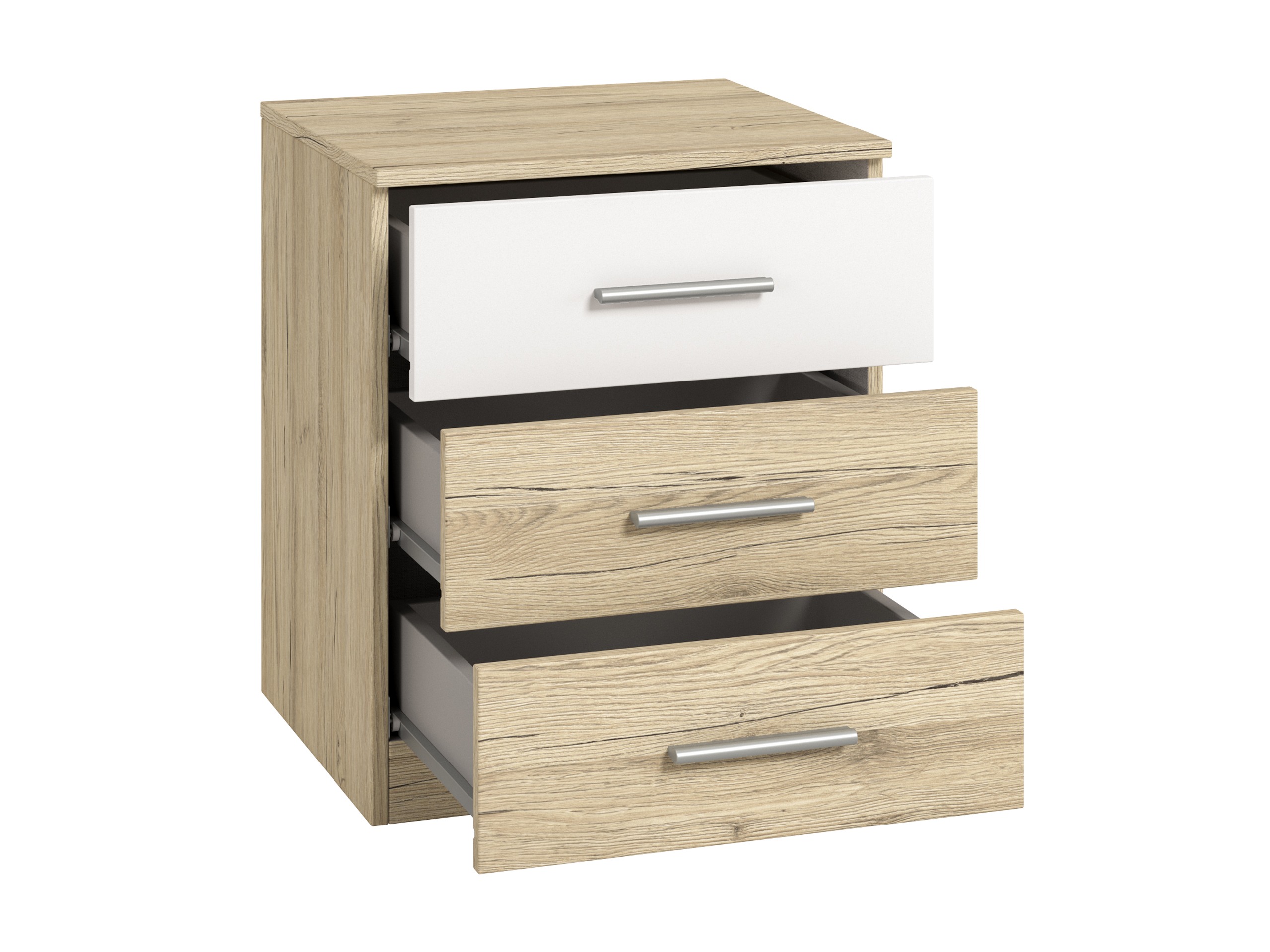 Yöpöytä Melvele 100 (San Remon -tammi + Valkoinen)