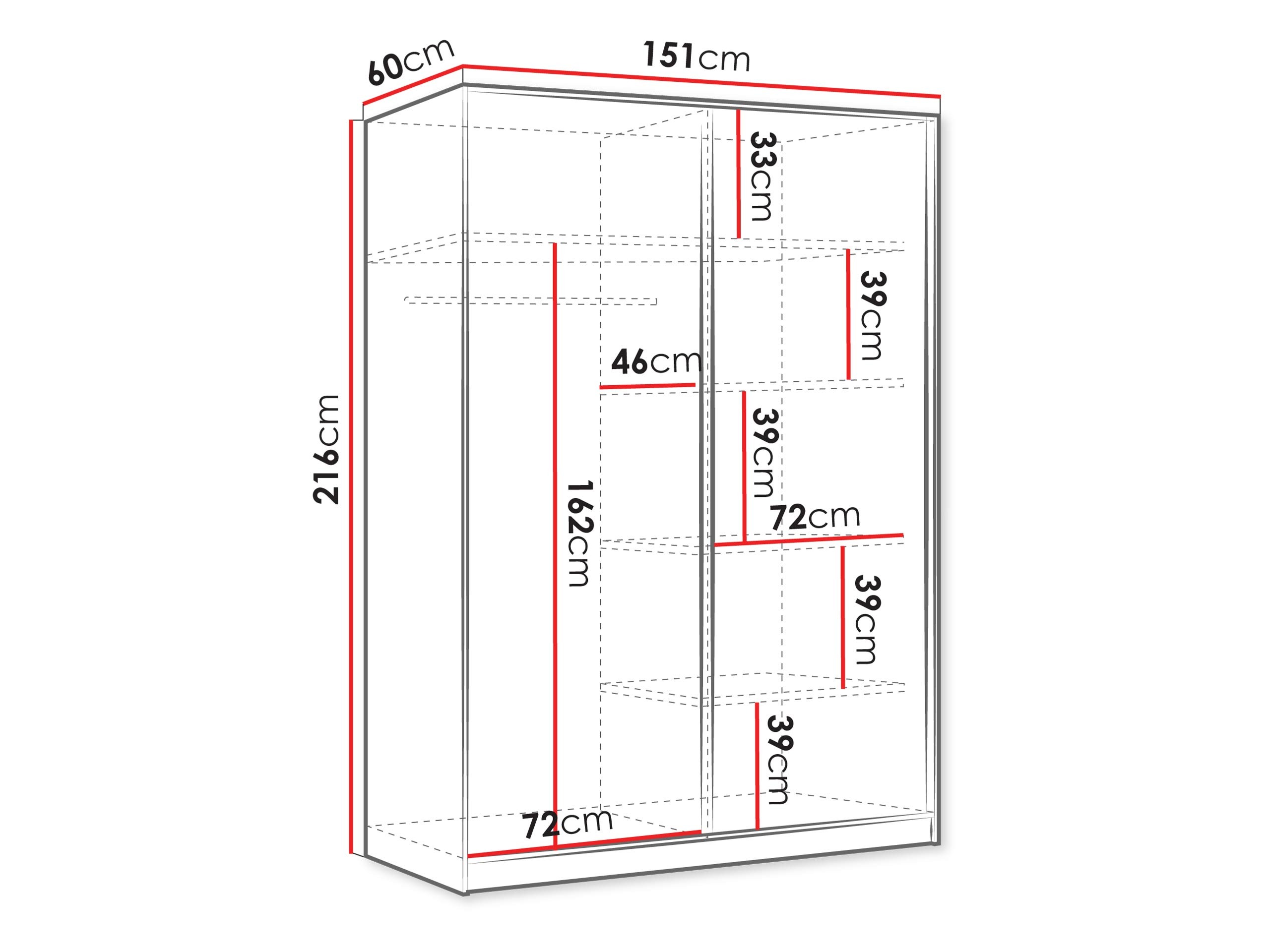 Vaatekaappi Comfivo Larmire 124 (Beige)
