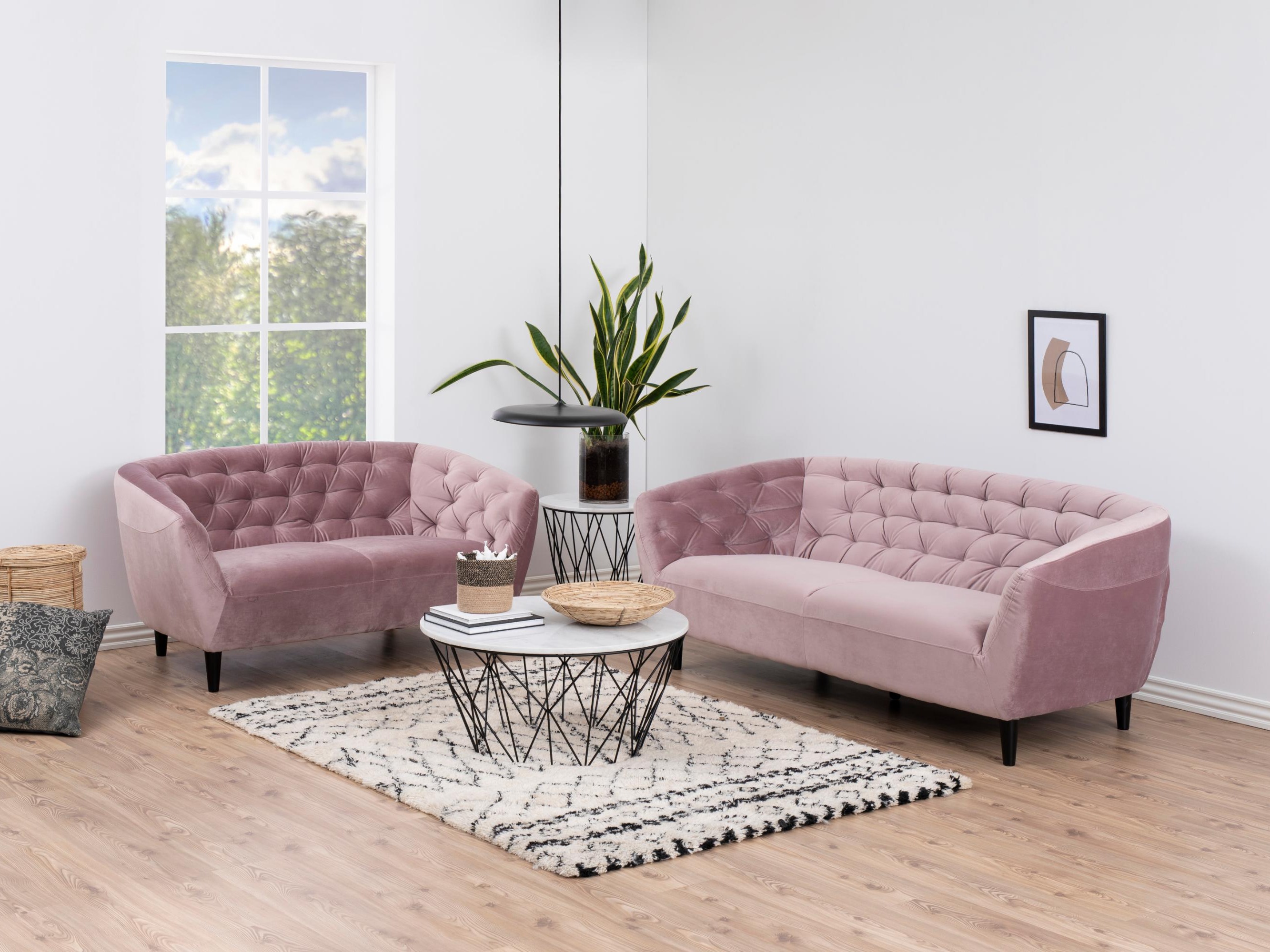 Chesterfield-sohva Norsica 232 (Samean vaaleanpunainen)