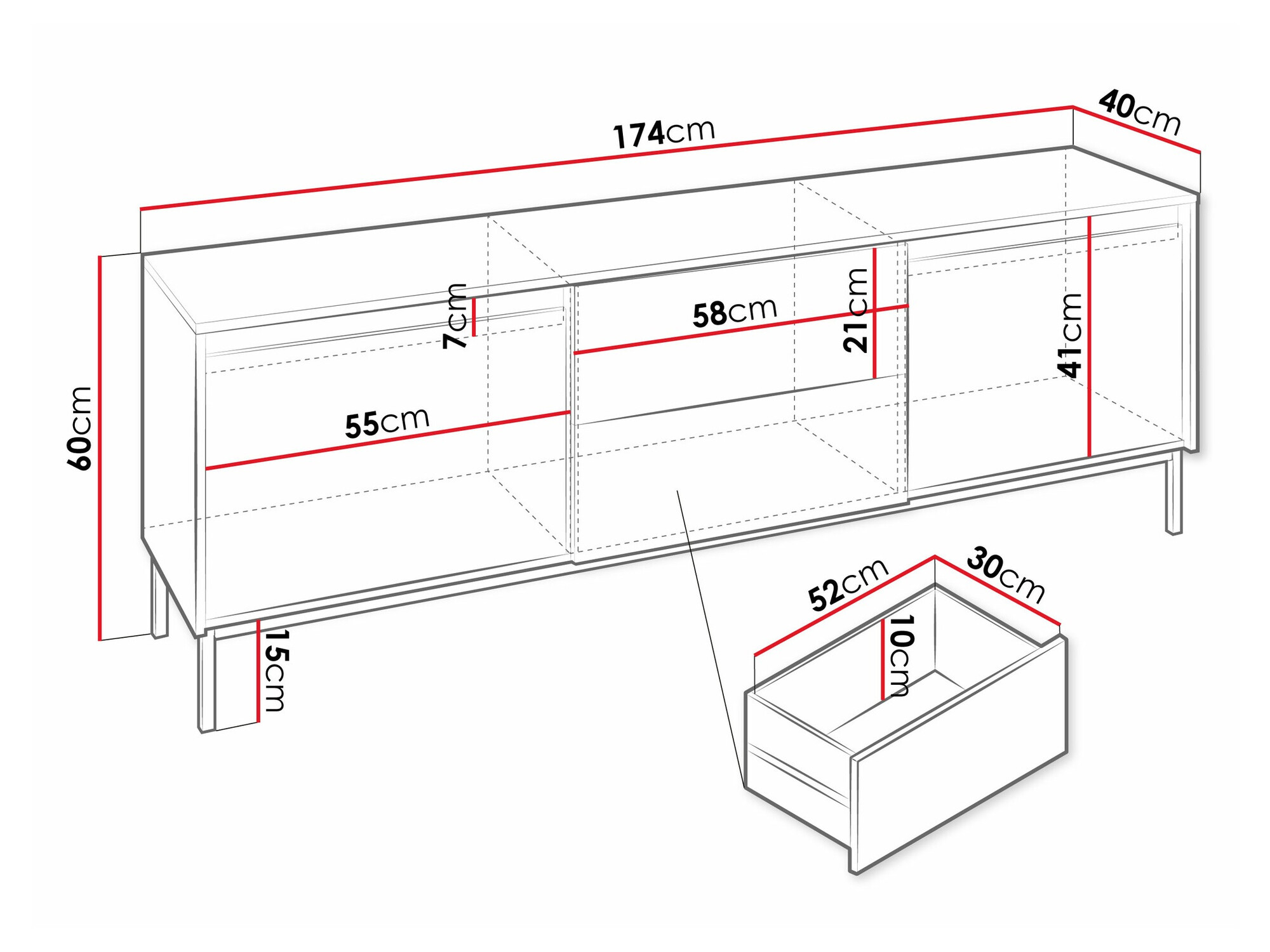 TV-taso SE2730 vaurioitunut pakkaus