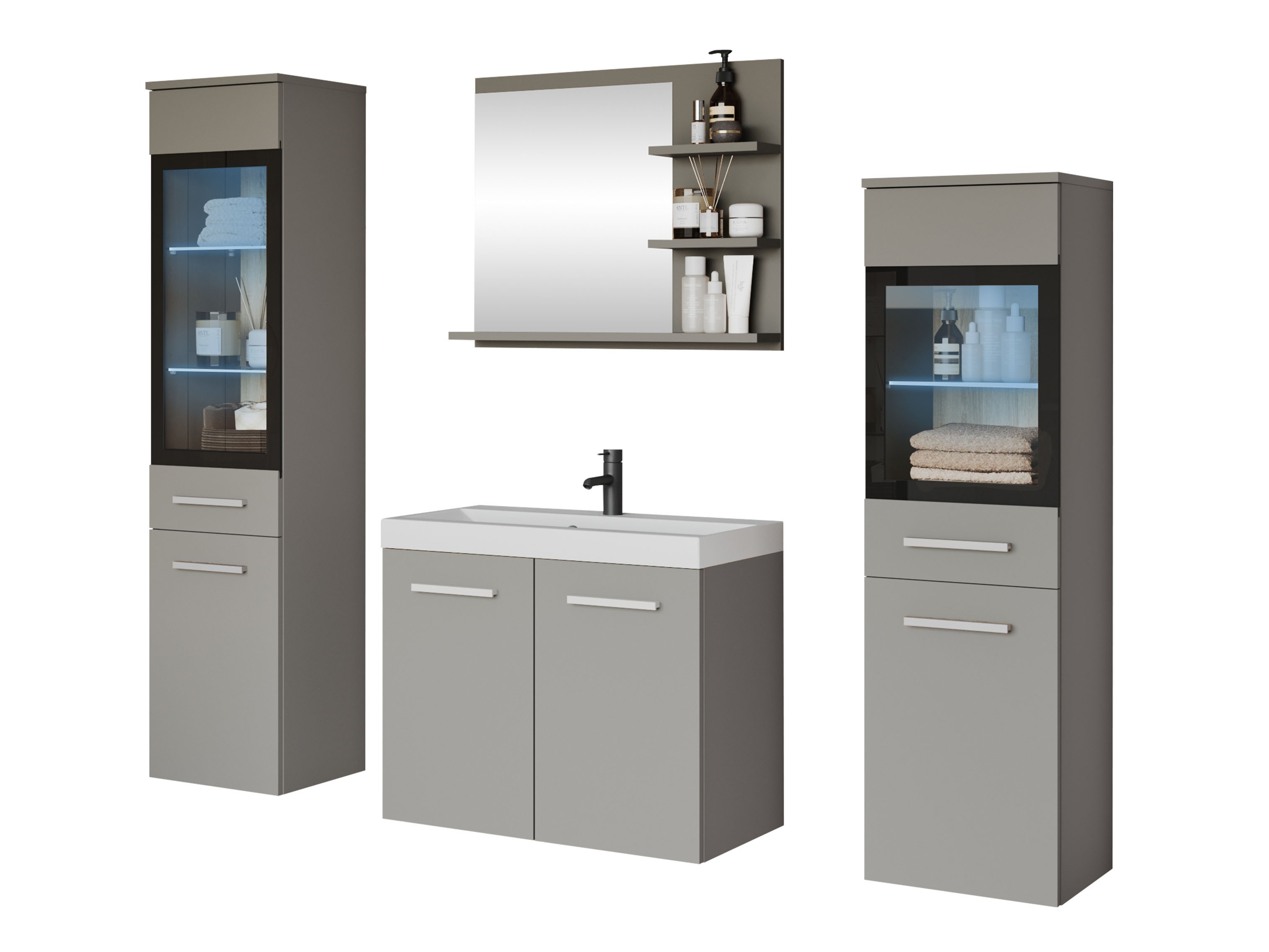 Kylpyhuonesetti Sarasota 141 (Harmaa)