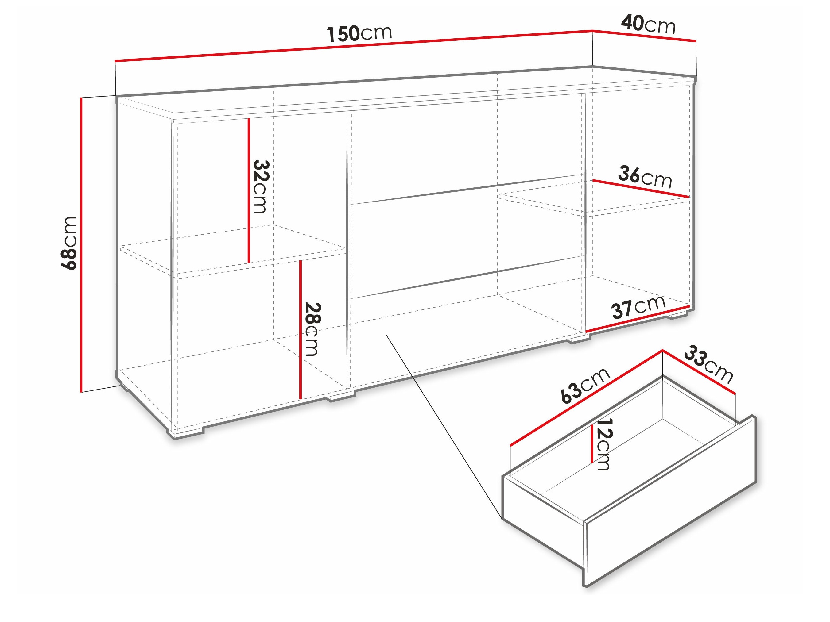 Lipasto Sarasota 142 (Valkoinen + Kiiltävä valkoinen)