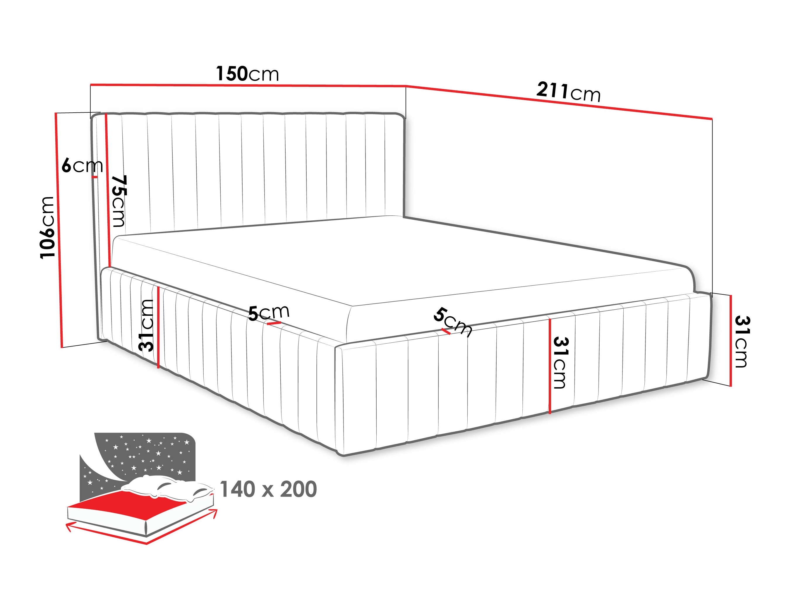 Sänky SE2731 vaurioitunut pakkaus