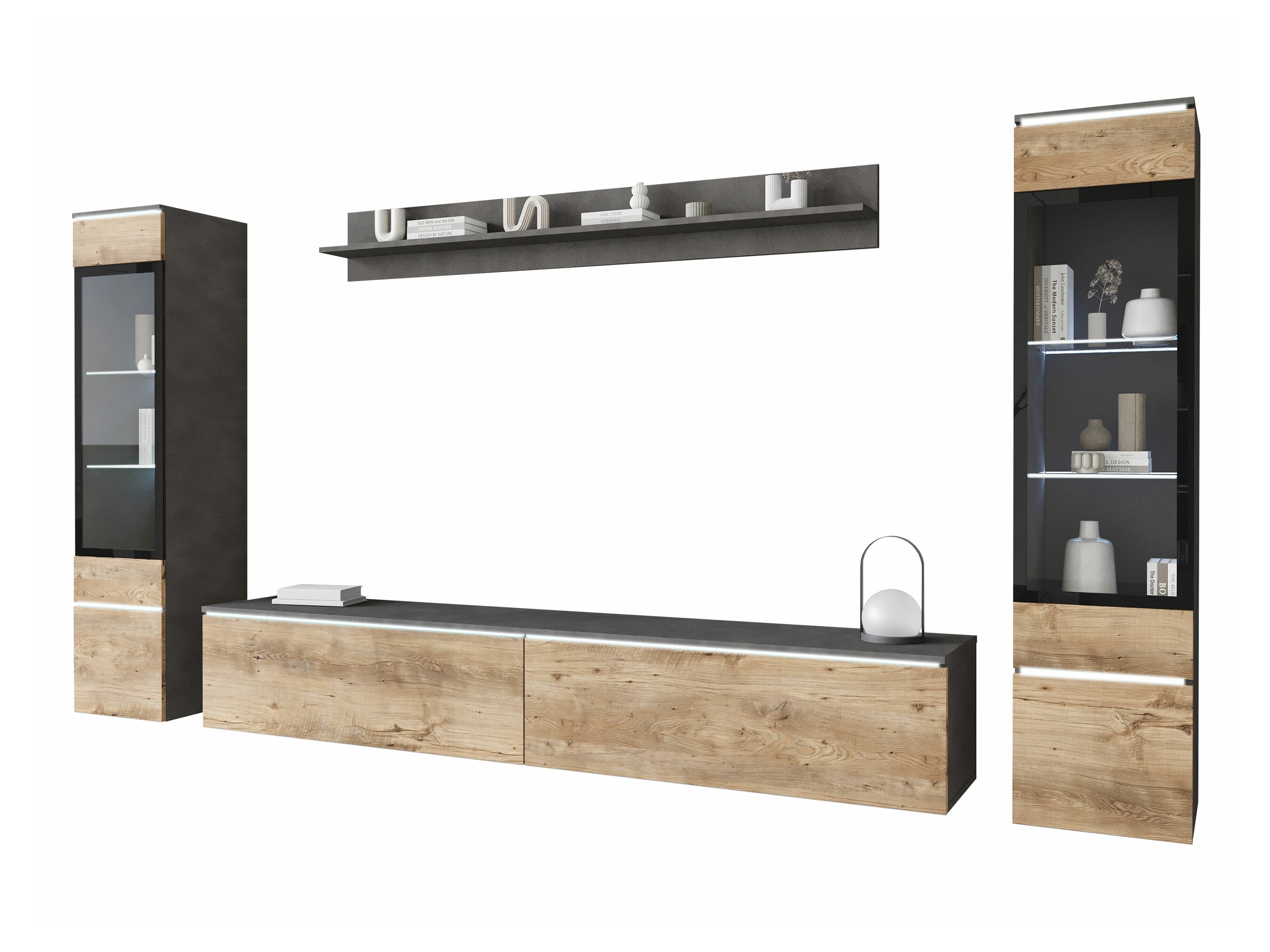 Olohuonesetti Sarasota 126 (Matera-harmaa + Kastanja)