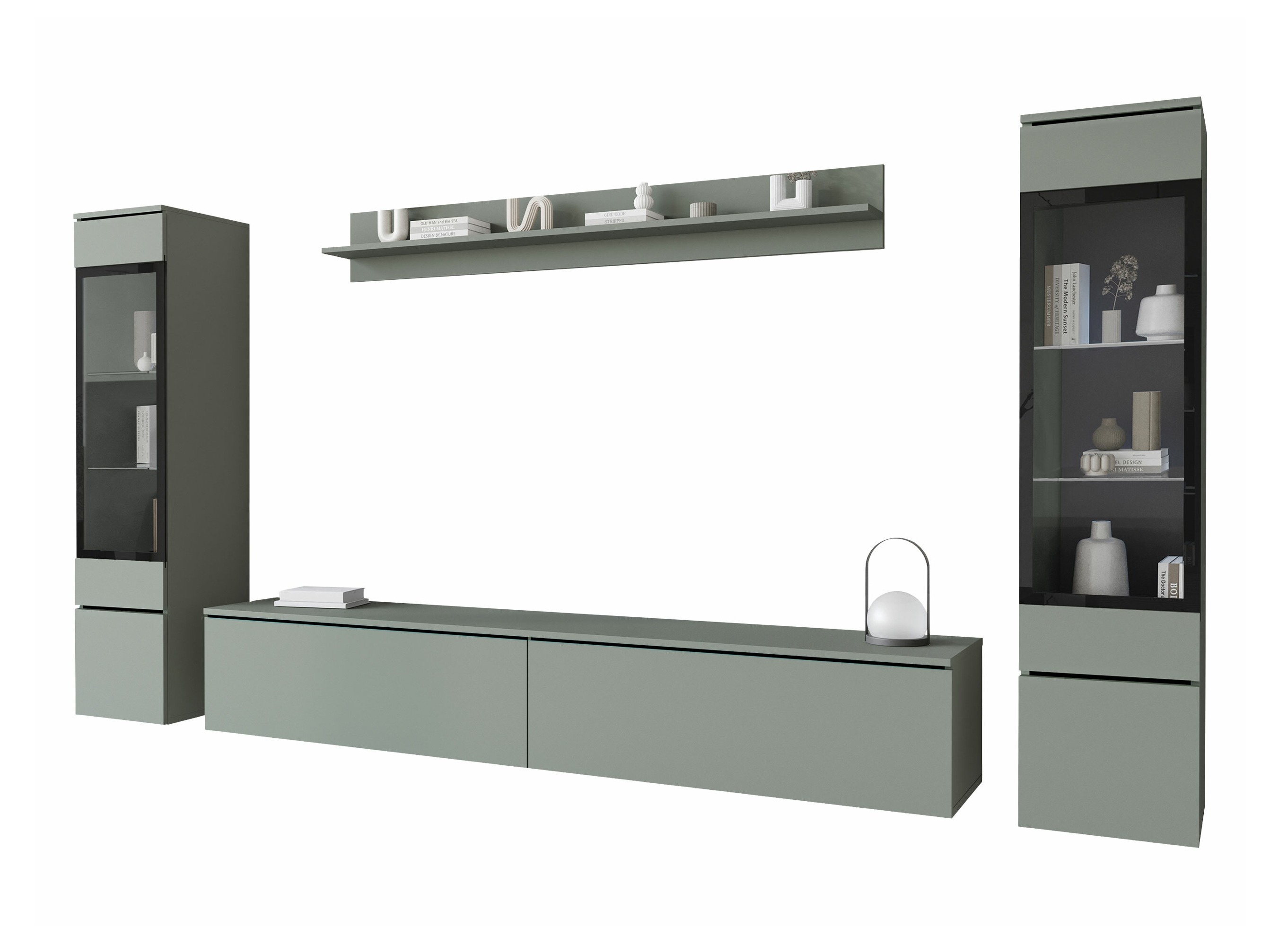 Olohuonesetti Sarasota 126 (Pölyinen vihreä)