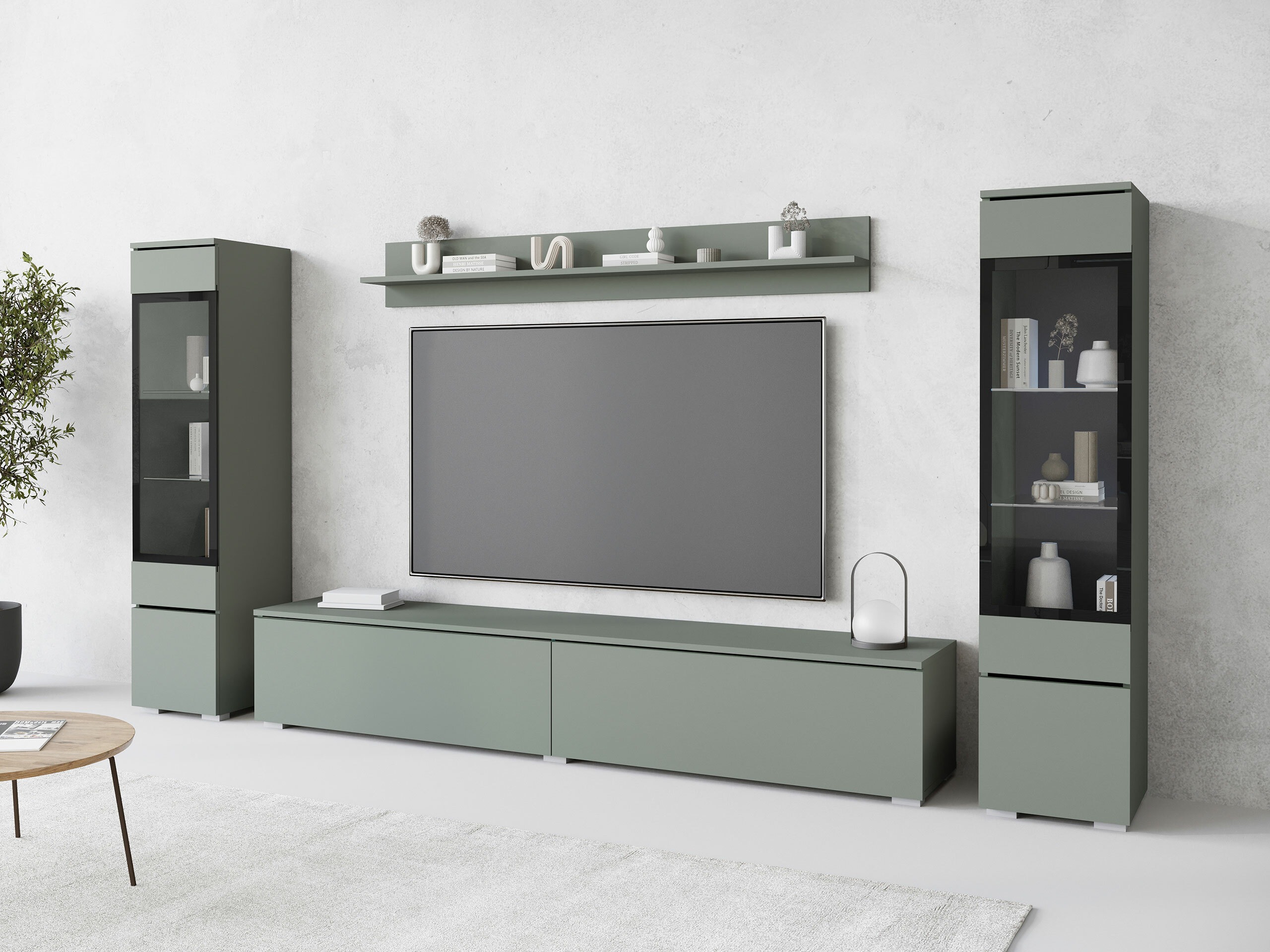 Olohuonesetti Sarasota 126 (Pölyinen vihreä)