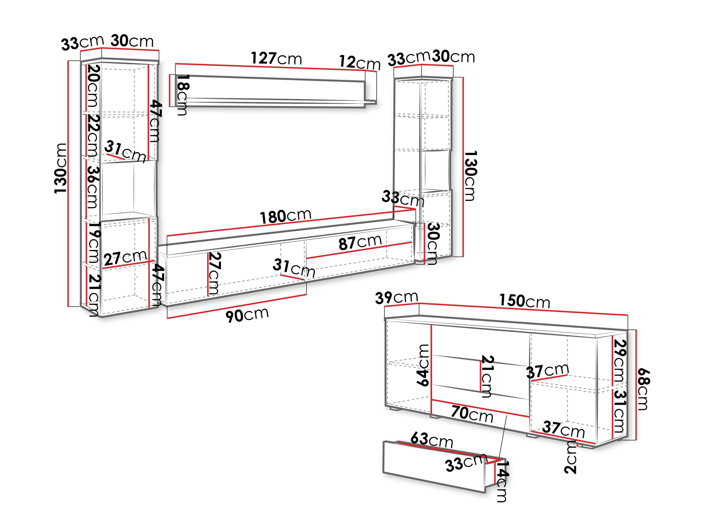 Olohuonesetti Sarasota 133 (Kashmir)