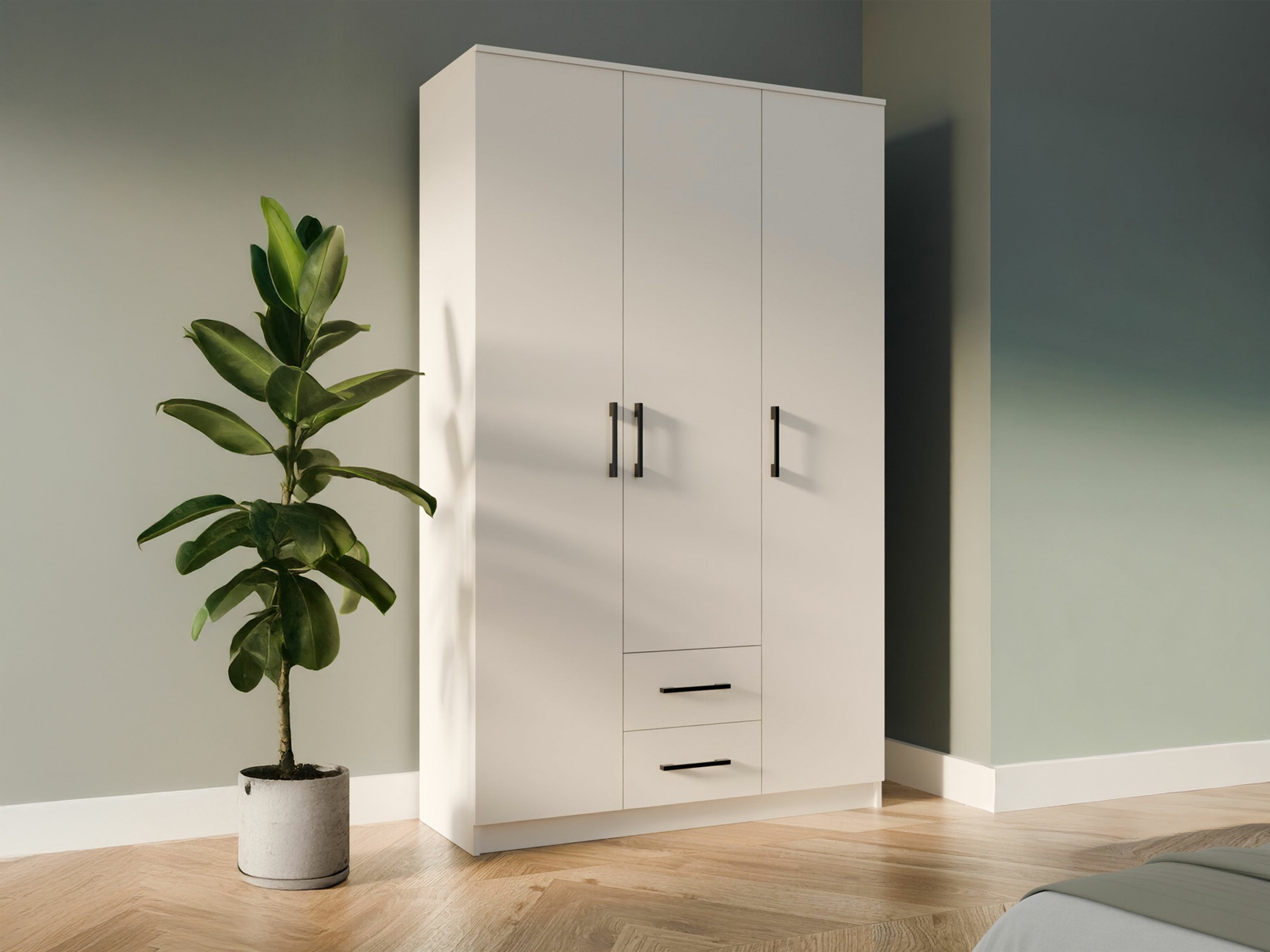 Vaatekaappi Mandeville 116 (Valkoinen)