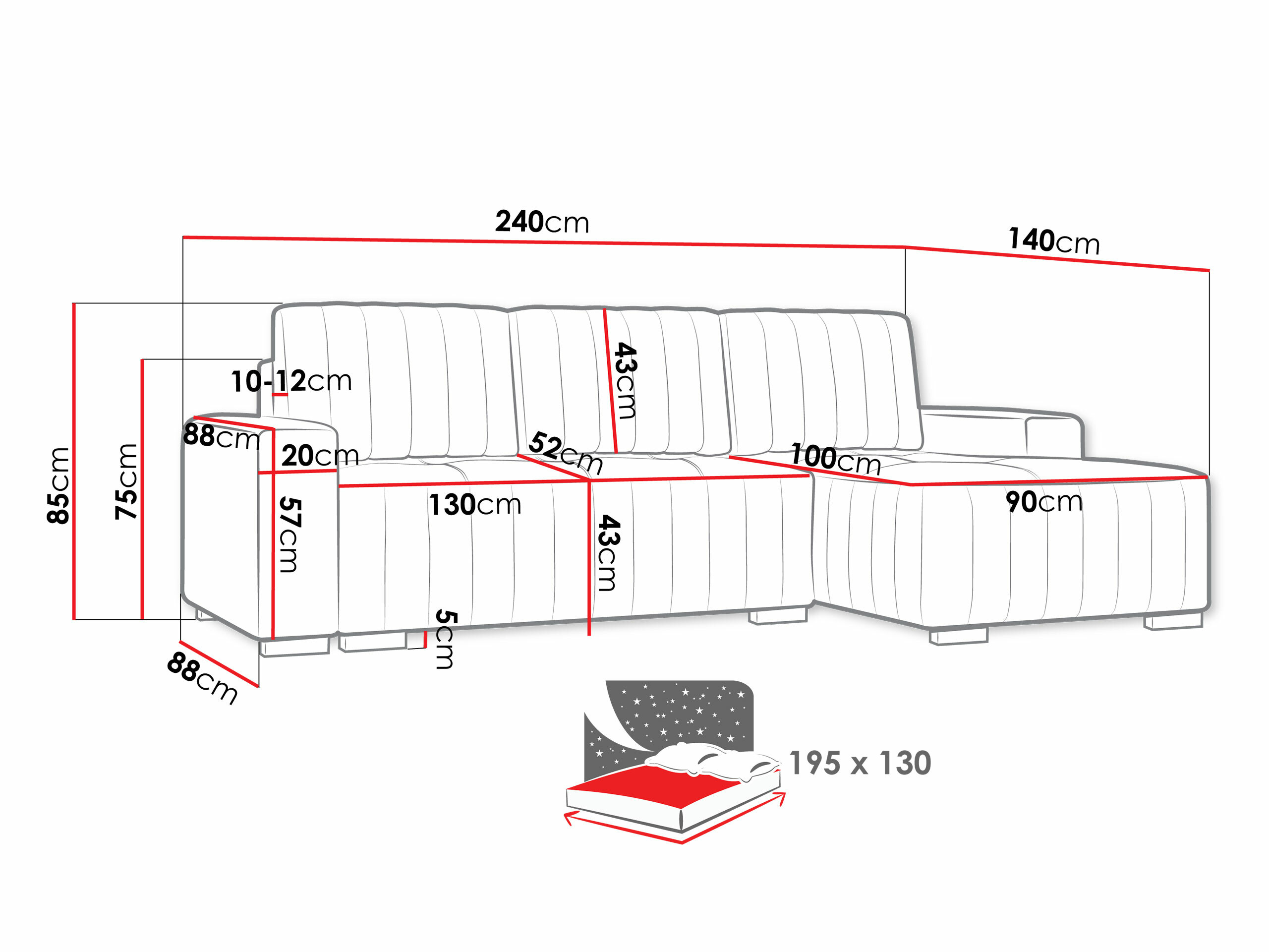 Kulmasohva SE2735 pienellä vialla