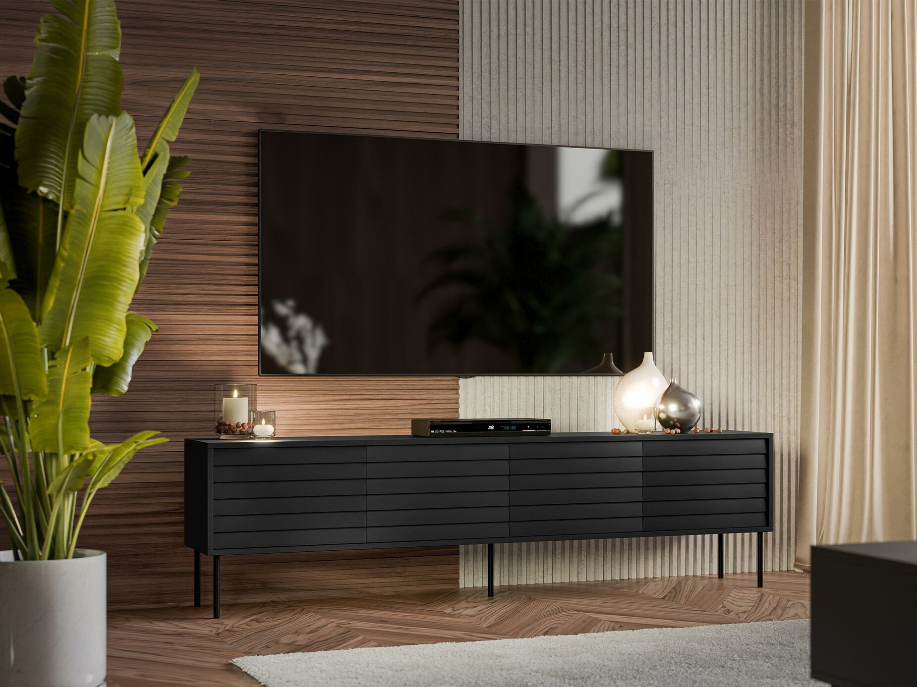 TV-taso Flosoru 105 (Musta)