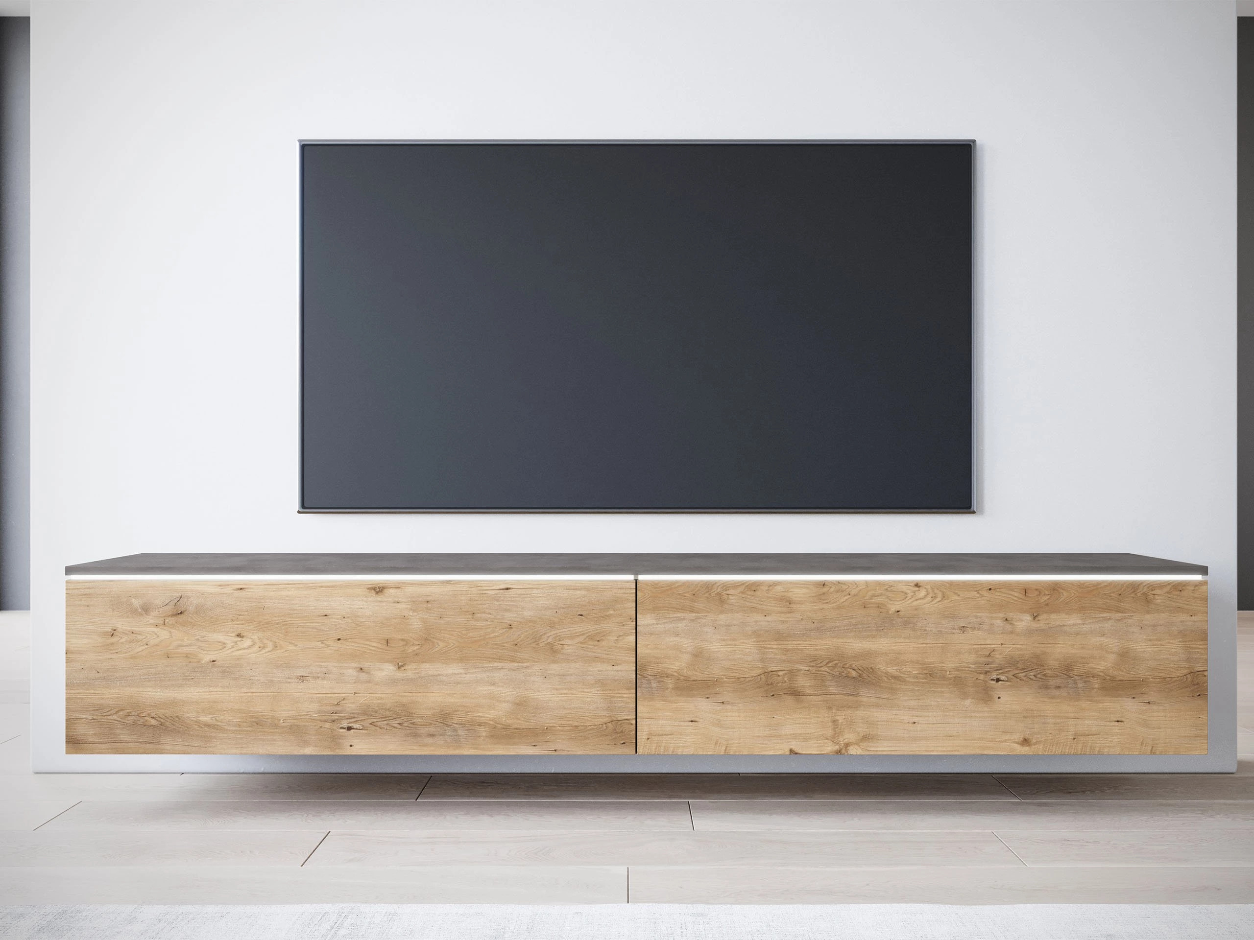 TV-taso Sarasota 121 (Matera-harmaa + Kastanja)