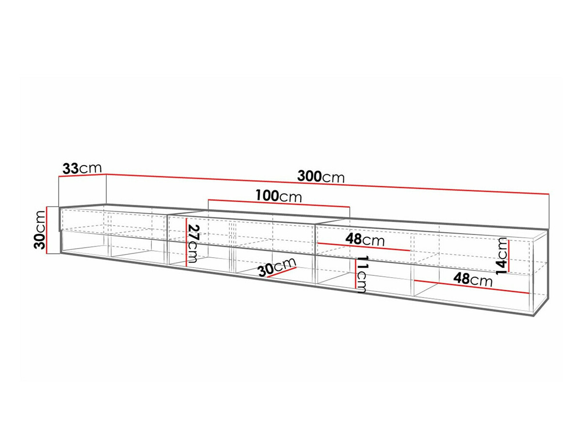 TV-taso Sarasota 144 (Kastanja)