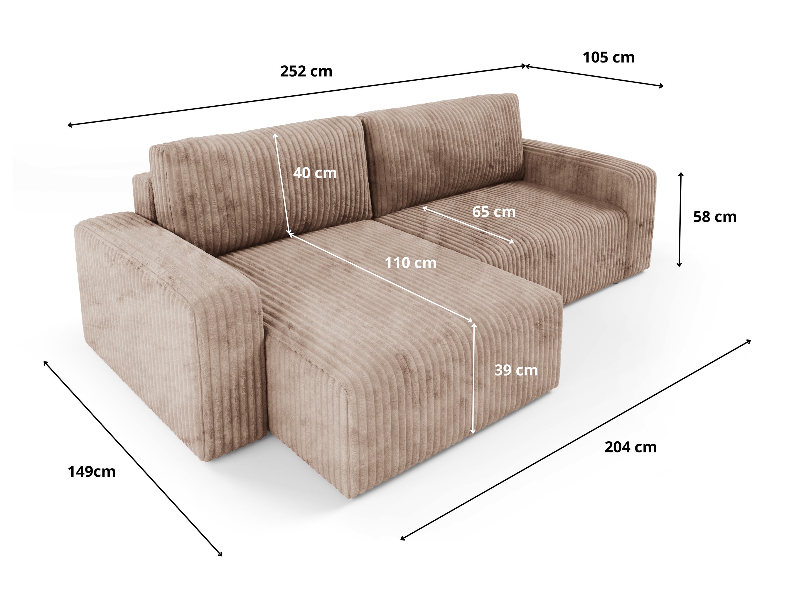 Kulmasohva Franklin 160 (Tilia 90)