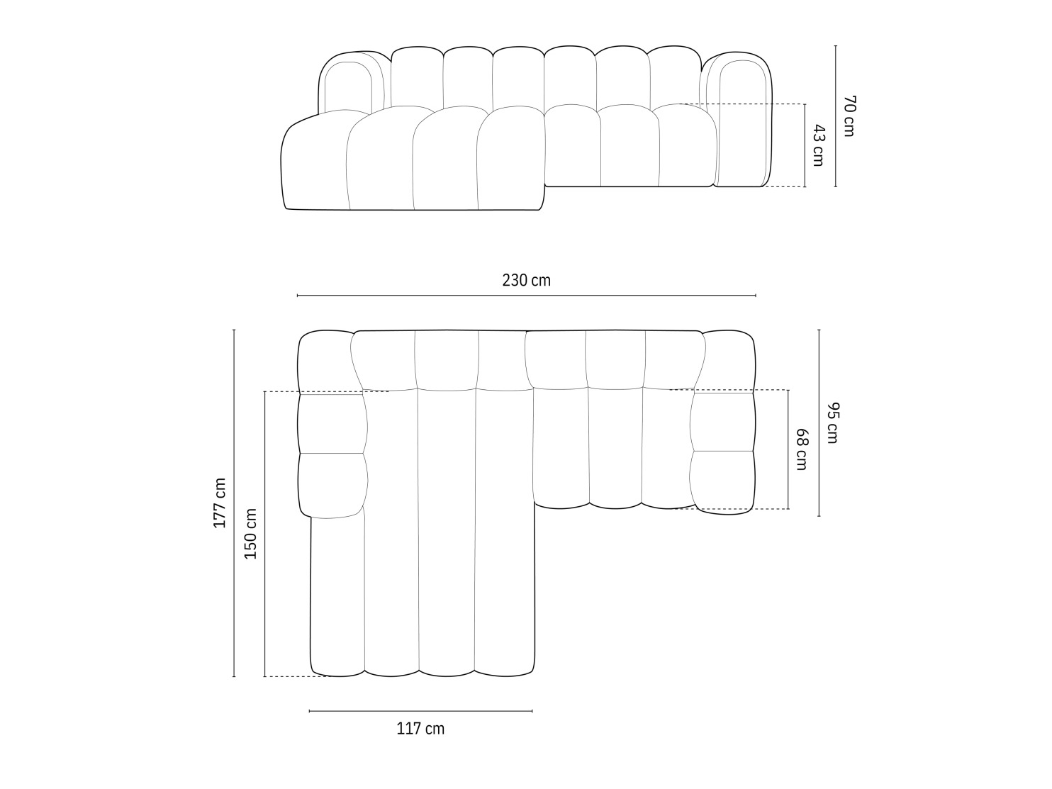Moduulikulmasohva Cirleve 104 (Baloo 2082)