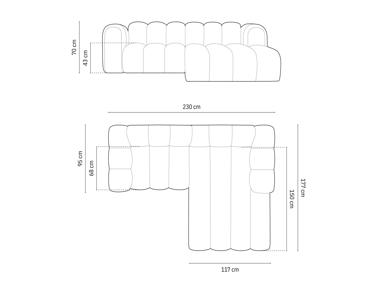 Moduulikulmasohva Cirleve 104 (Baloo 2085)