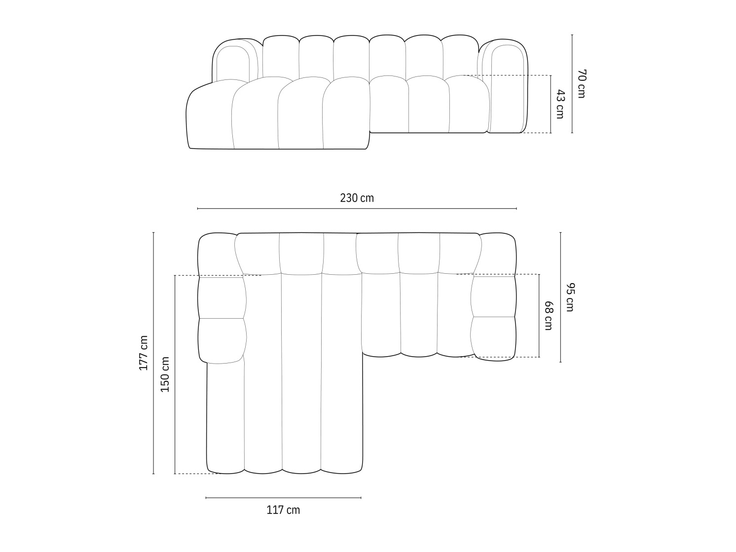 Moduulikulmasohva Cirleve 104 (Baloo 2088)