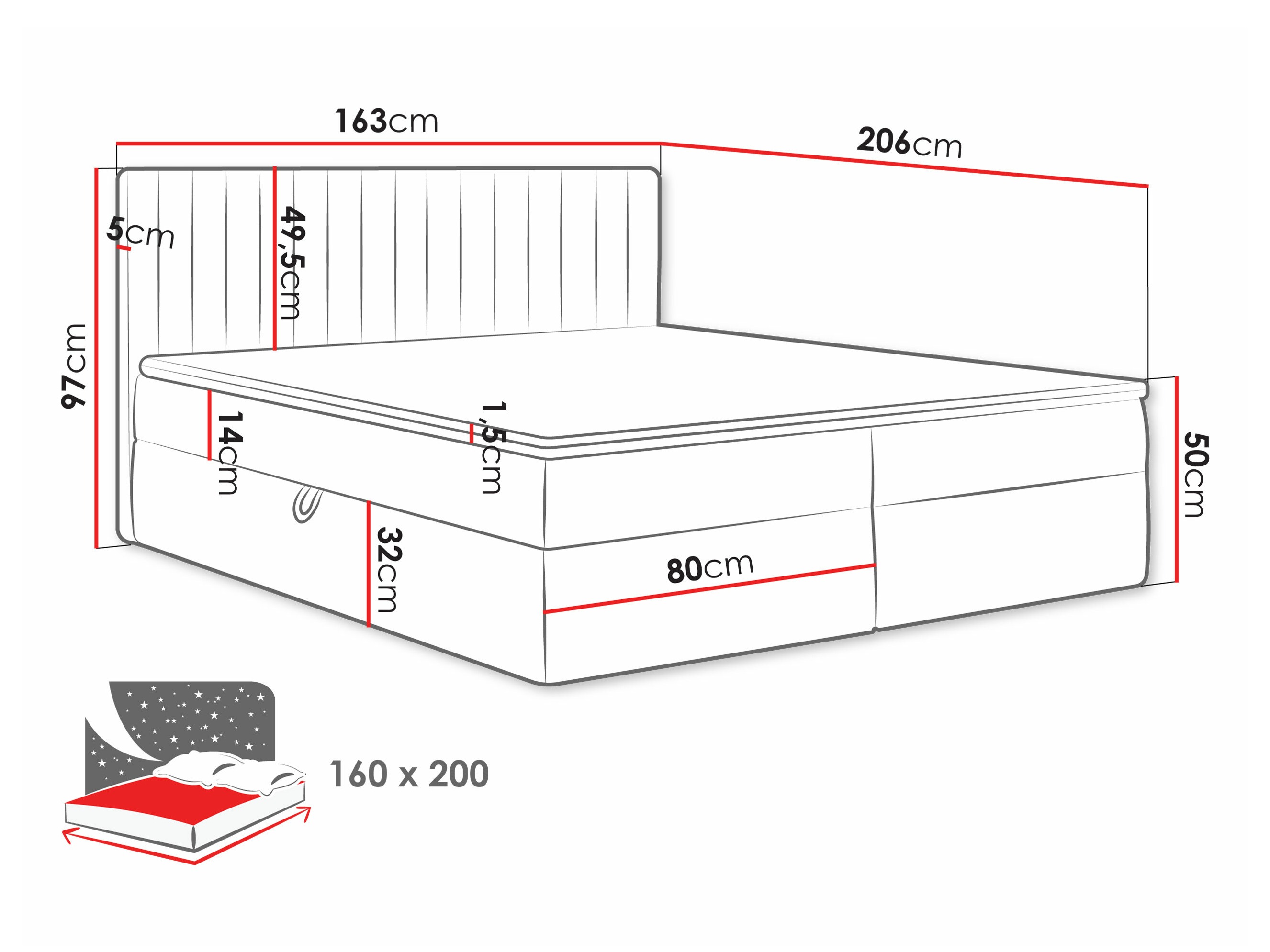 Jenkkisänky Comfivo 481 (Manila 35)